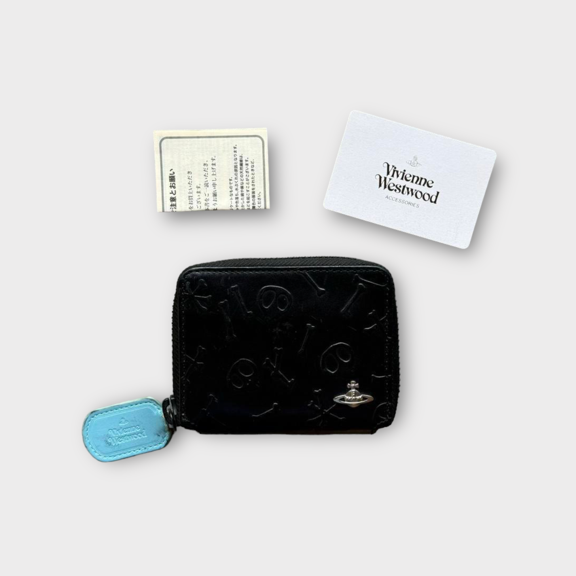 vivienne westwood black skull wallet – hachi archive