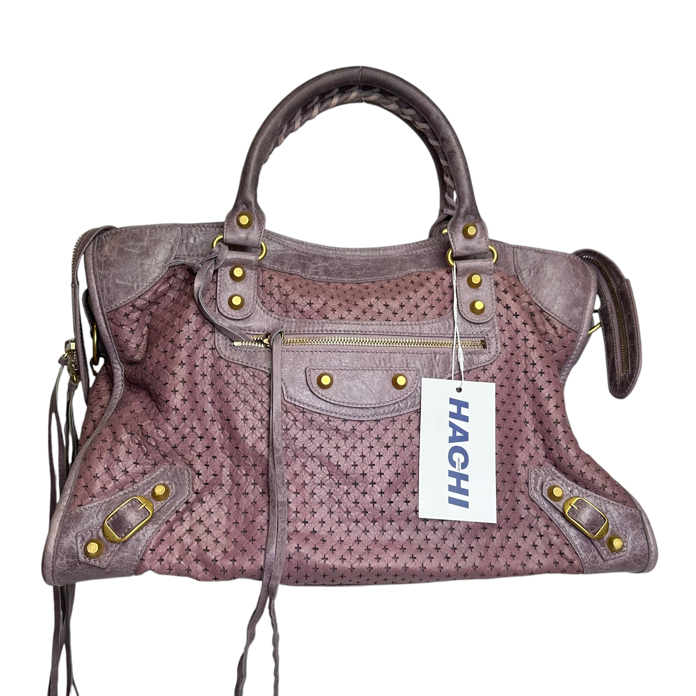 balenciaga purple city bag – hachi archive