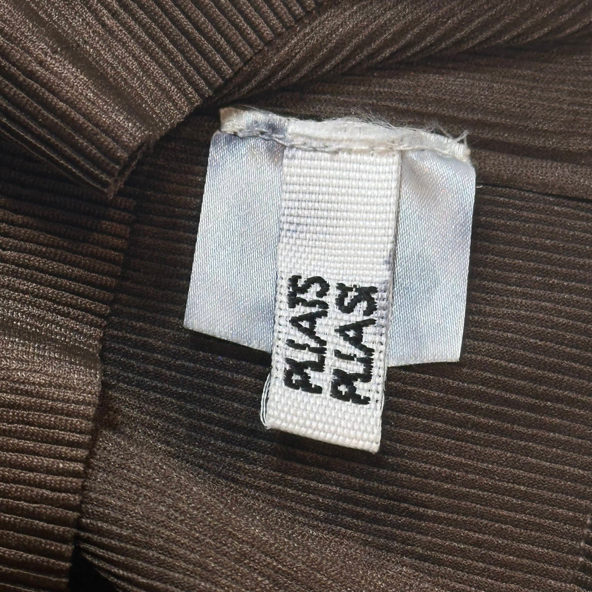 issey miyake brown quarter sleeve top