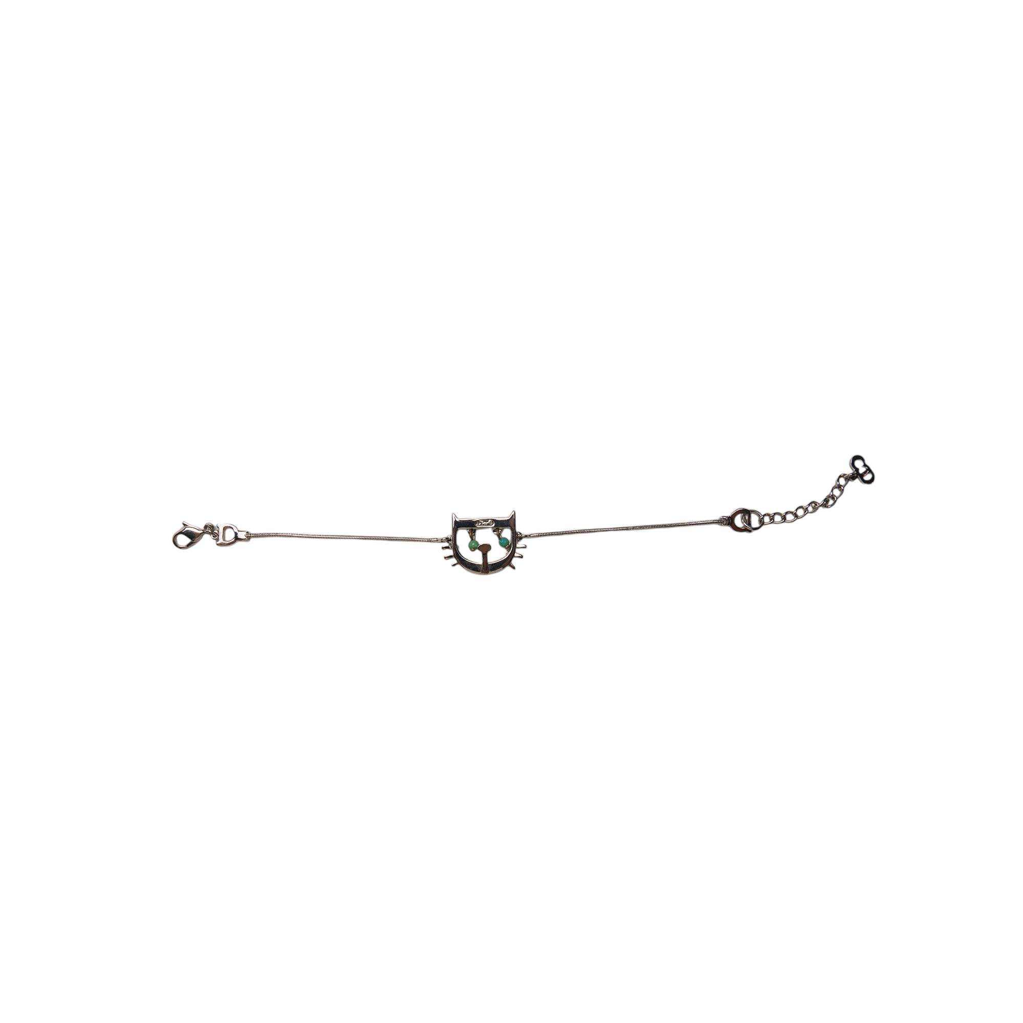 christian dior 2000s silver bracelet