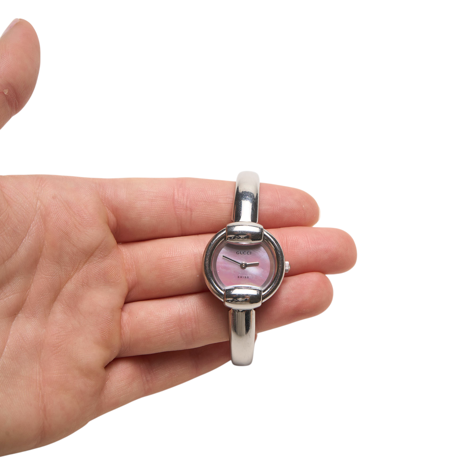 gucci 2000s silver watch
