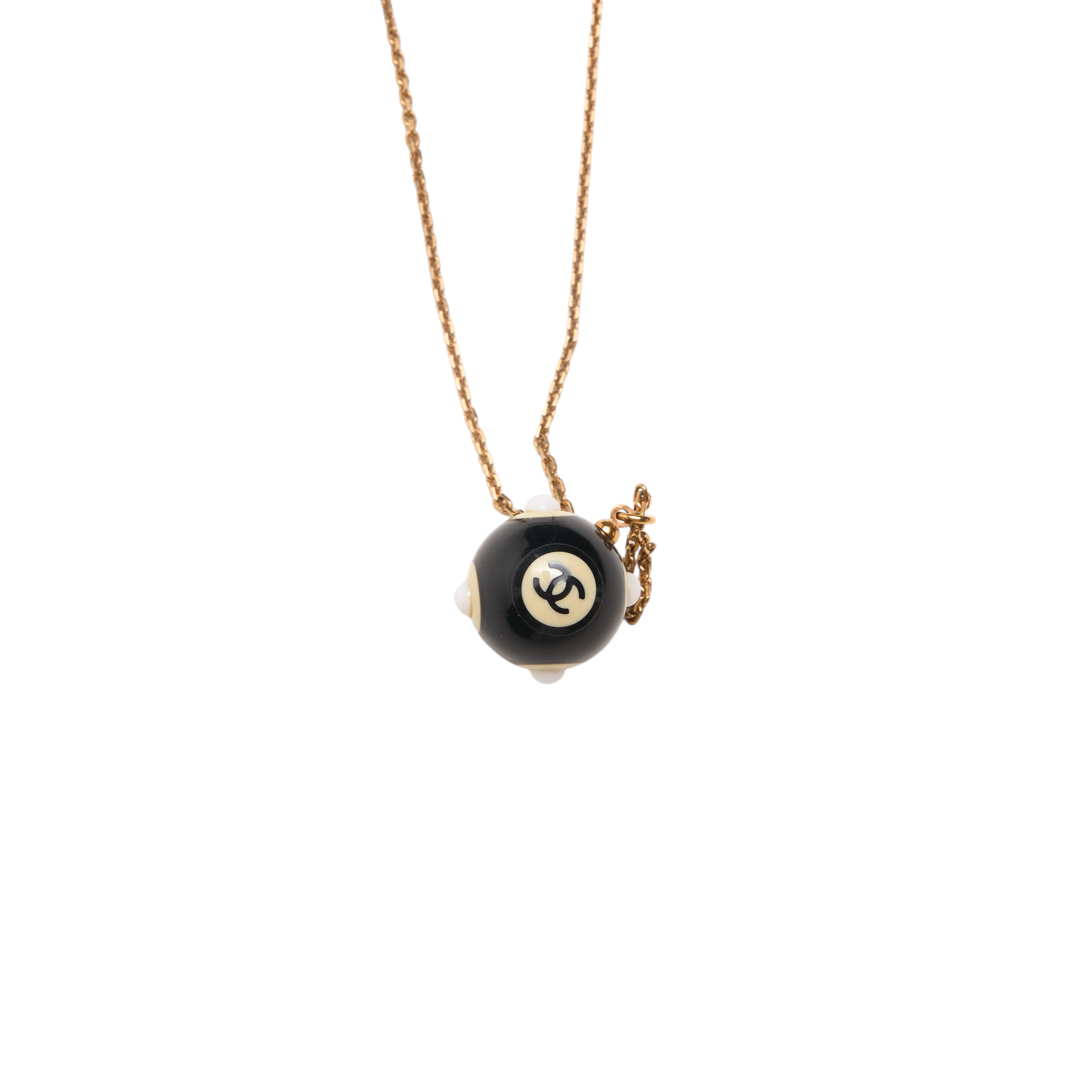 chanel 8 ball necklace