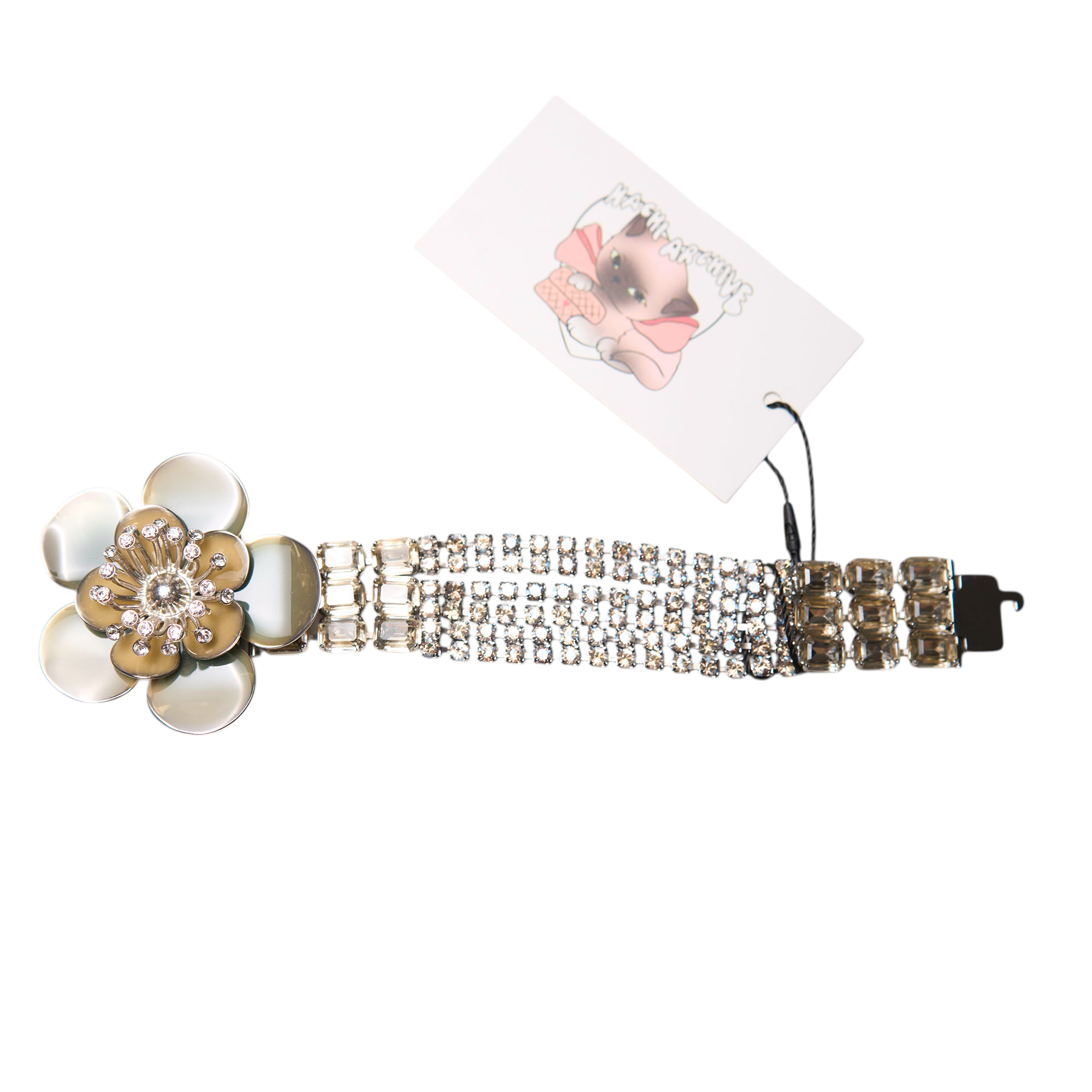 miu miu 2000s flower bracelet