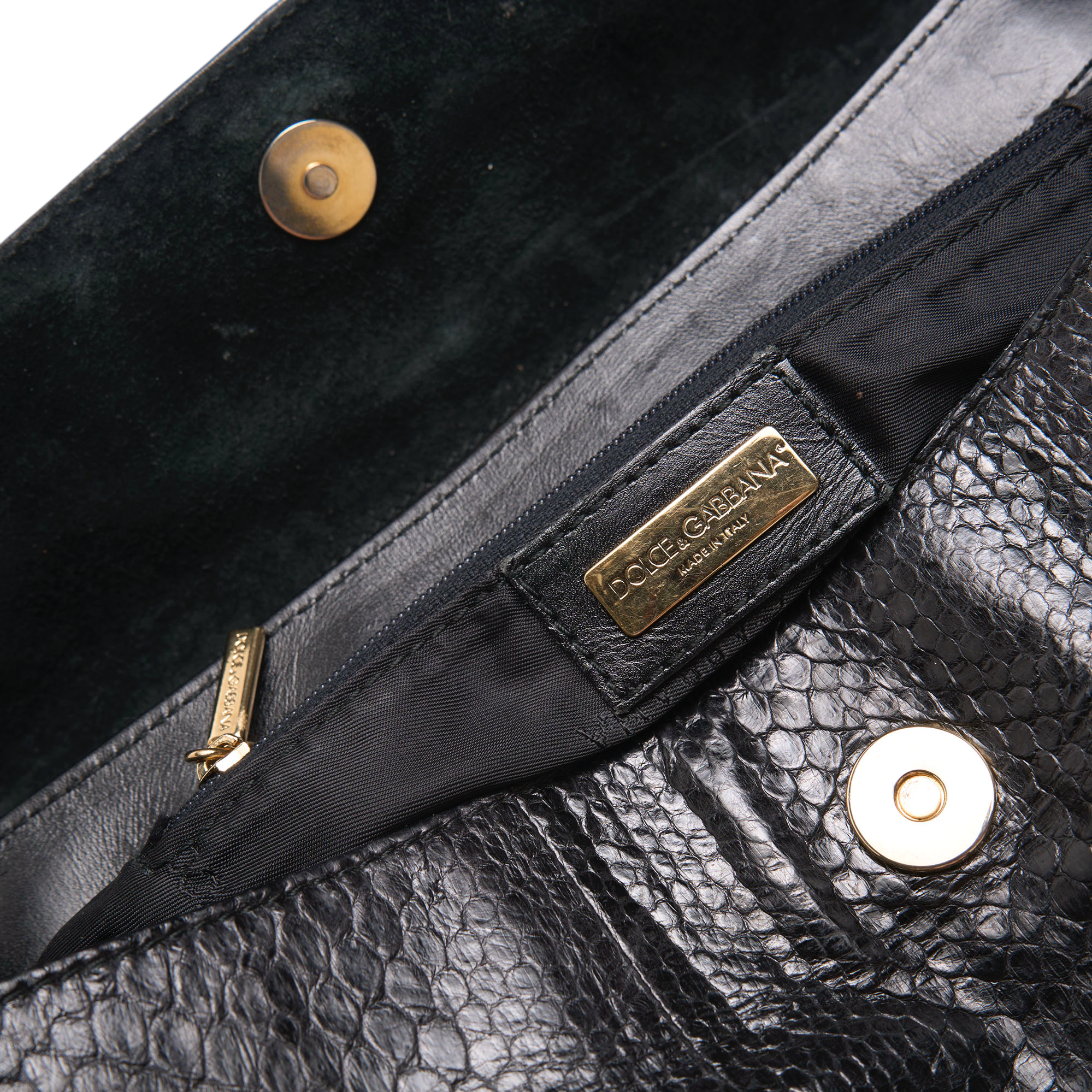 dolce & gabbana 2000s black shoulder bag