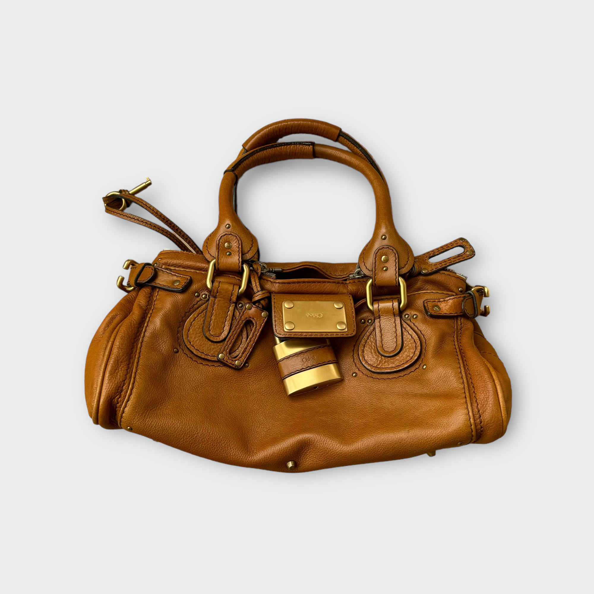 chloé 2000s tan paddington bag