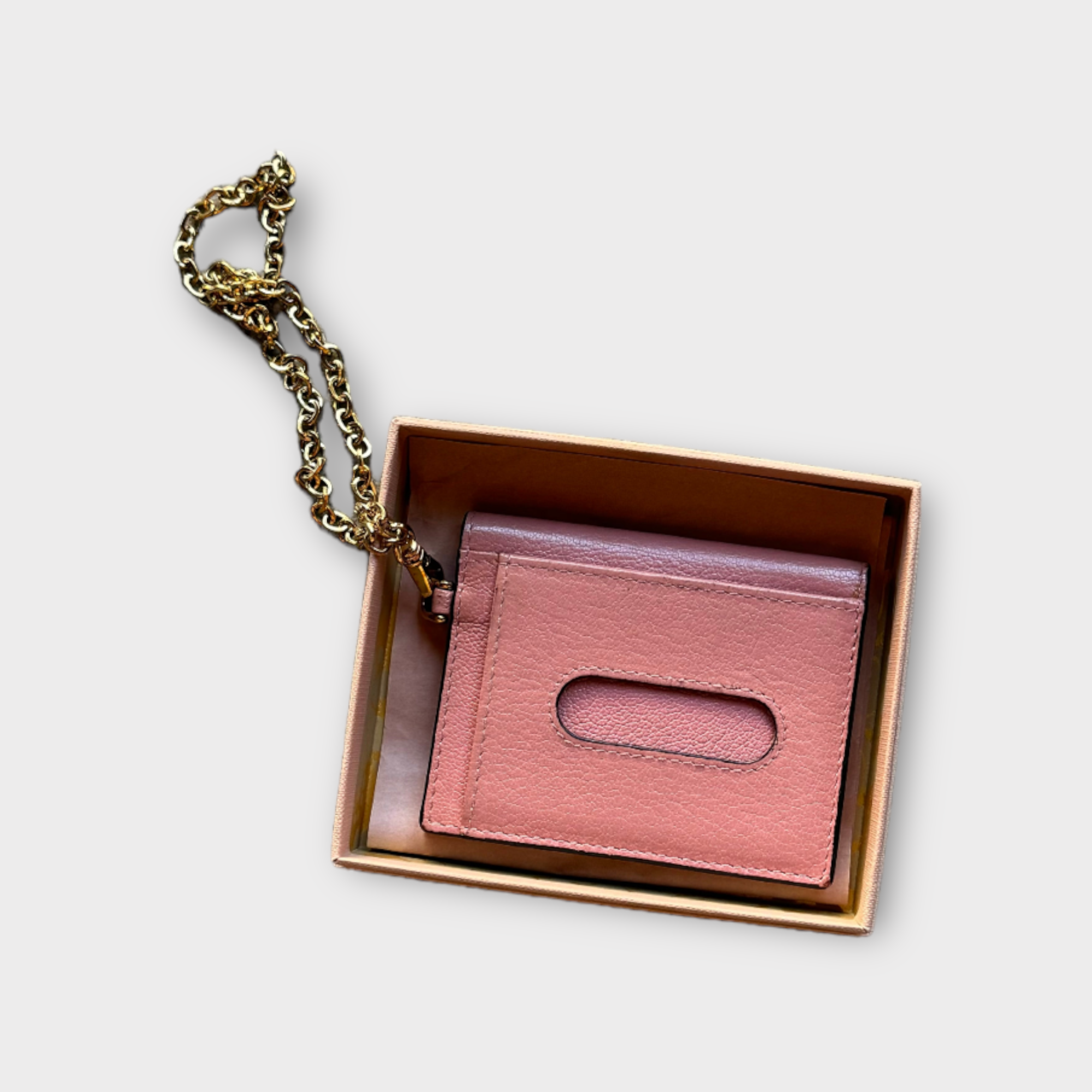 miu miu pink cardholder