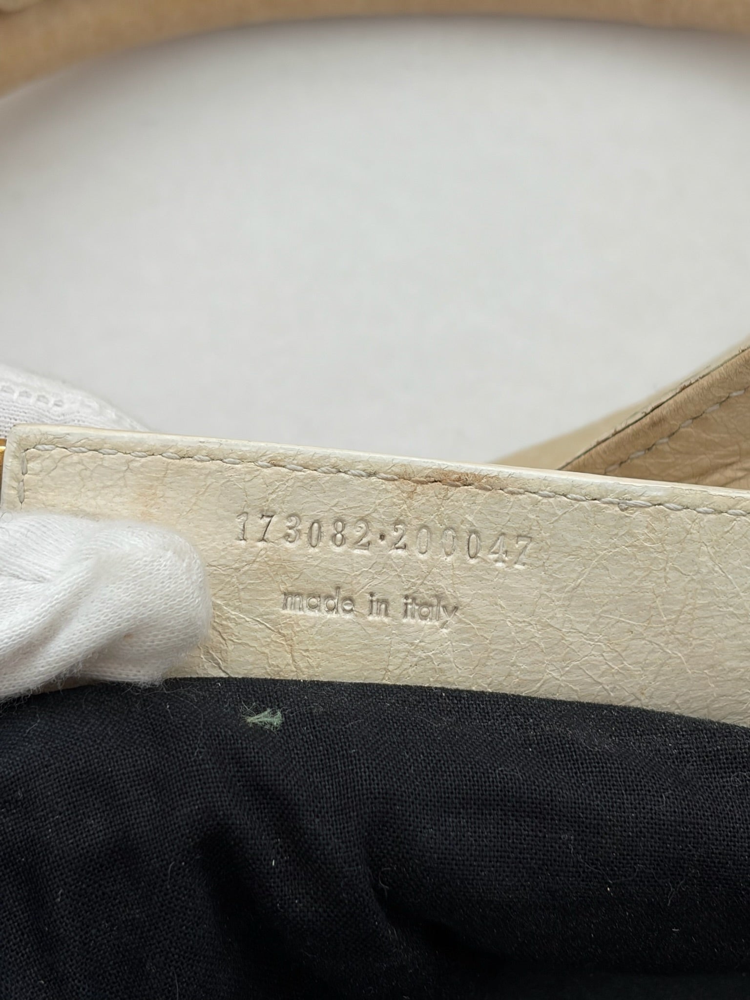 balenciaga 2000s cream part time bag