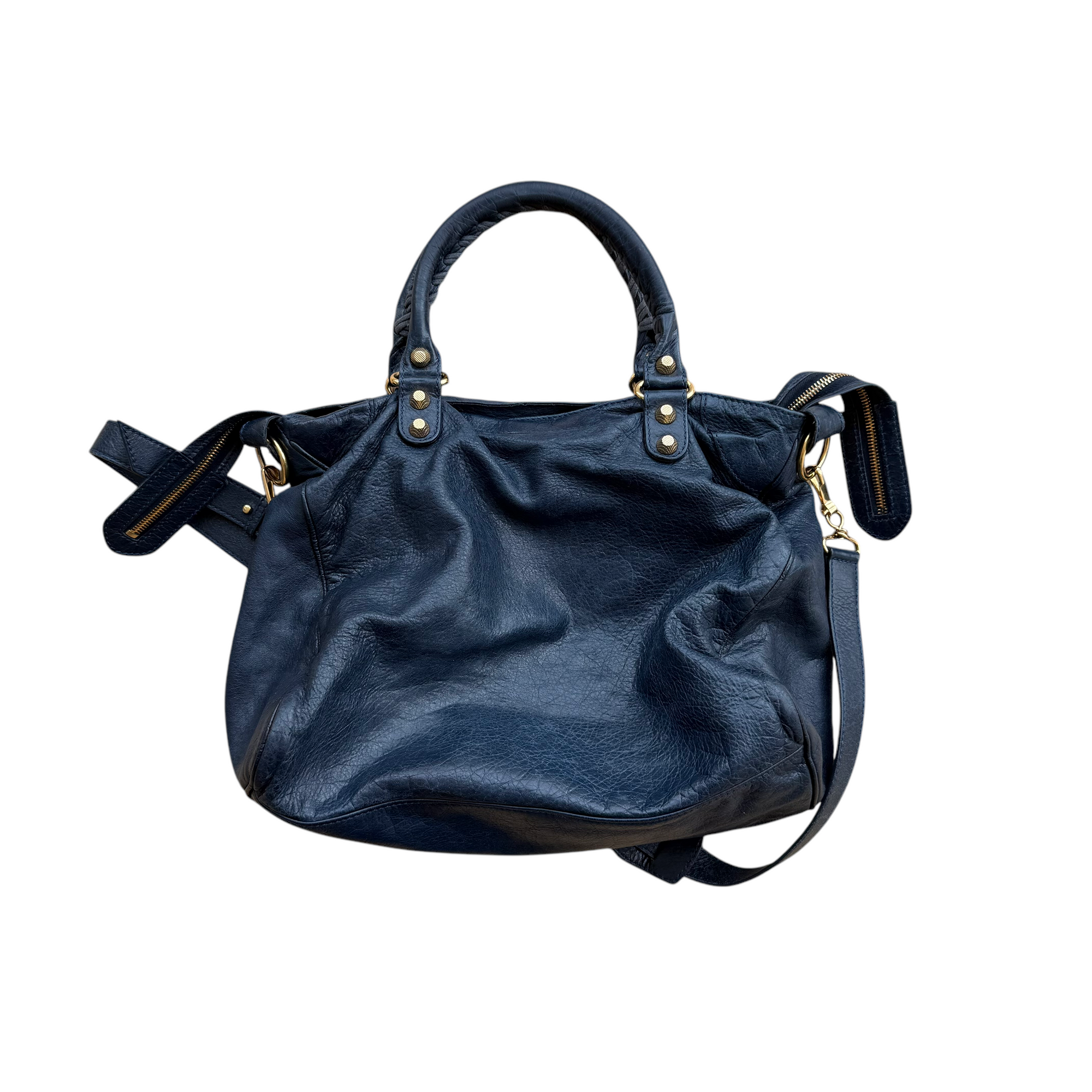 balenciaga blue city bag