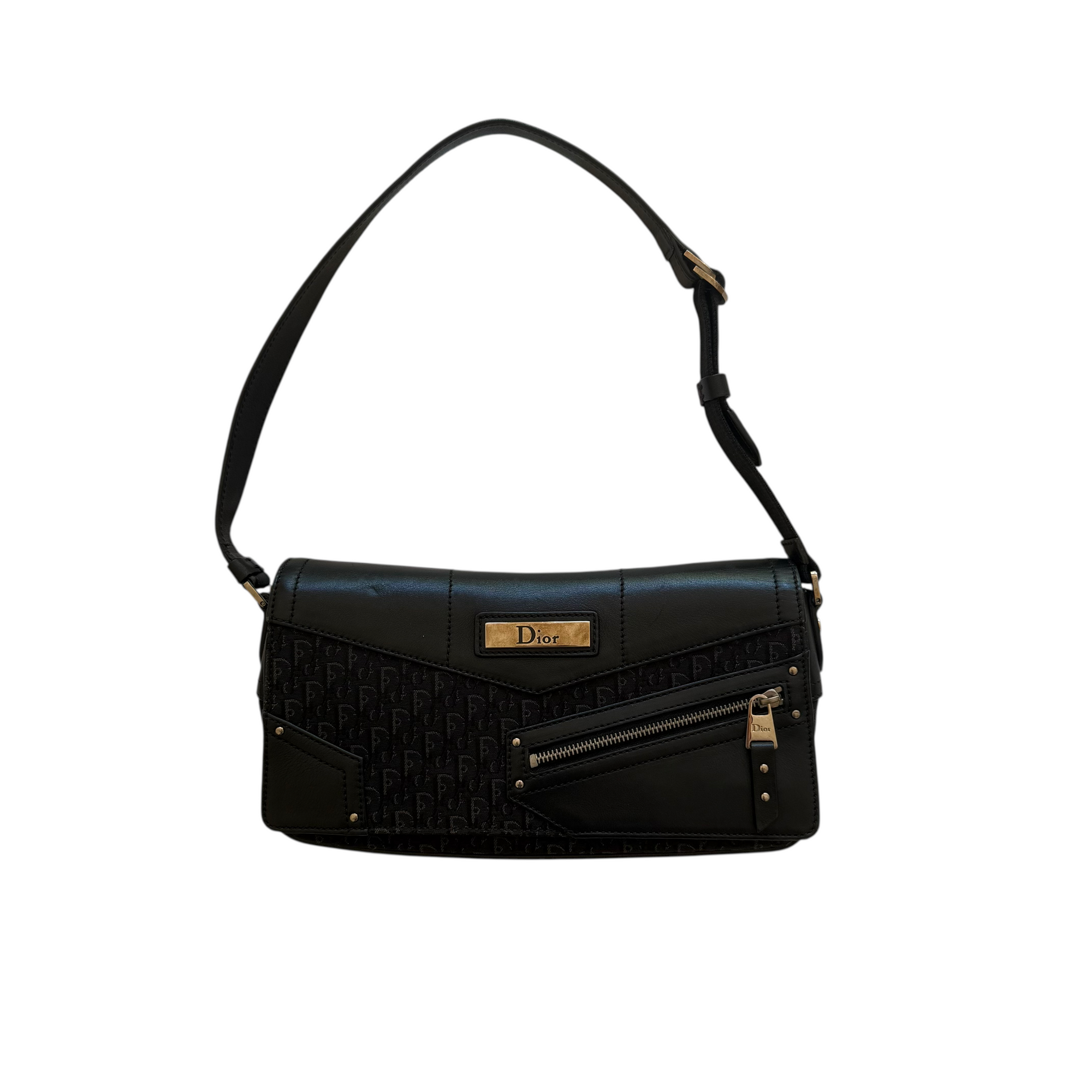 christian dior 2000s black shoulder bag