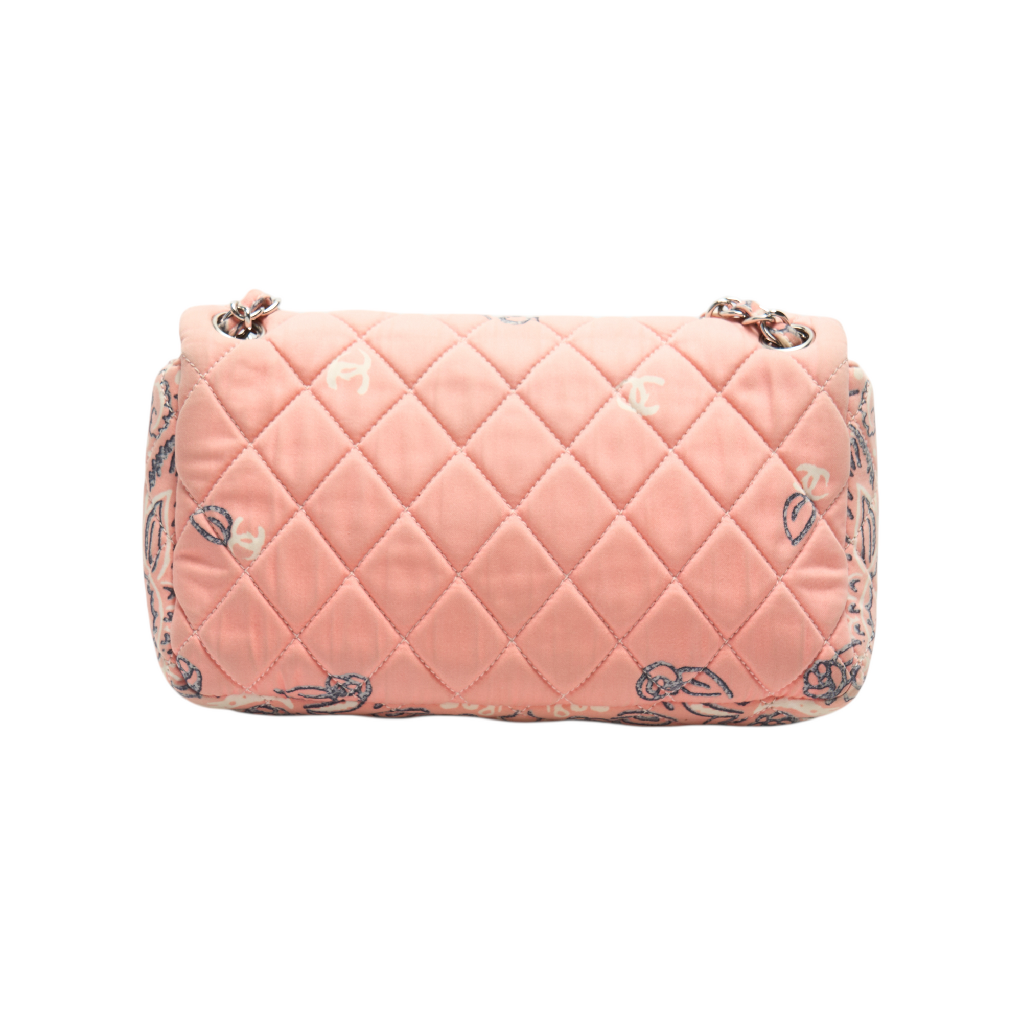 chanel 2008 pink paisley flap bag