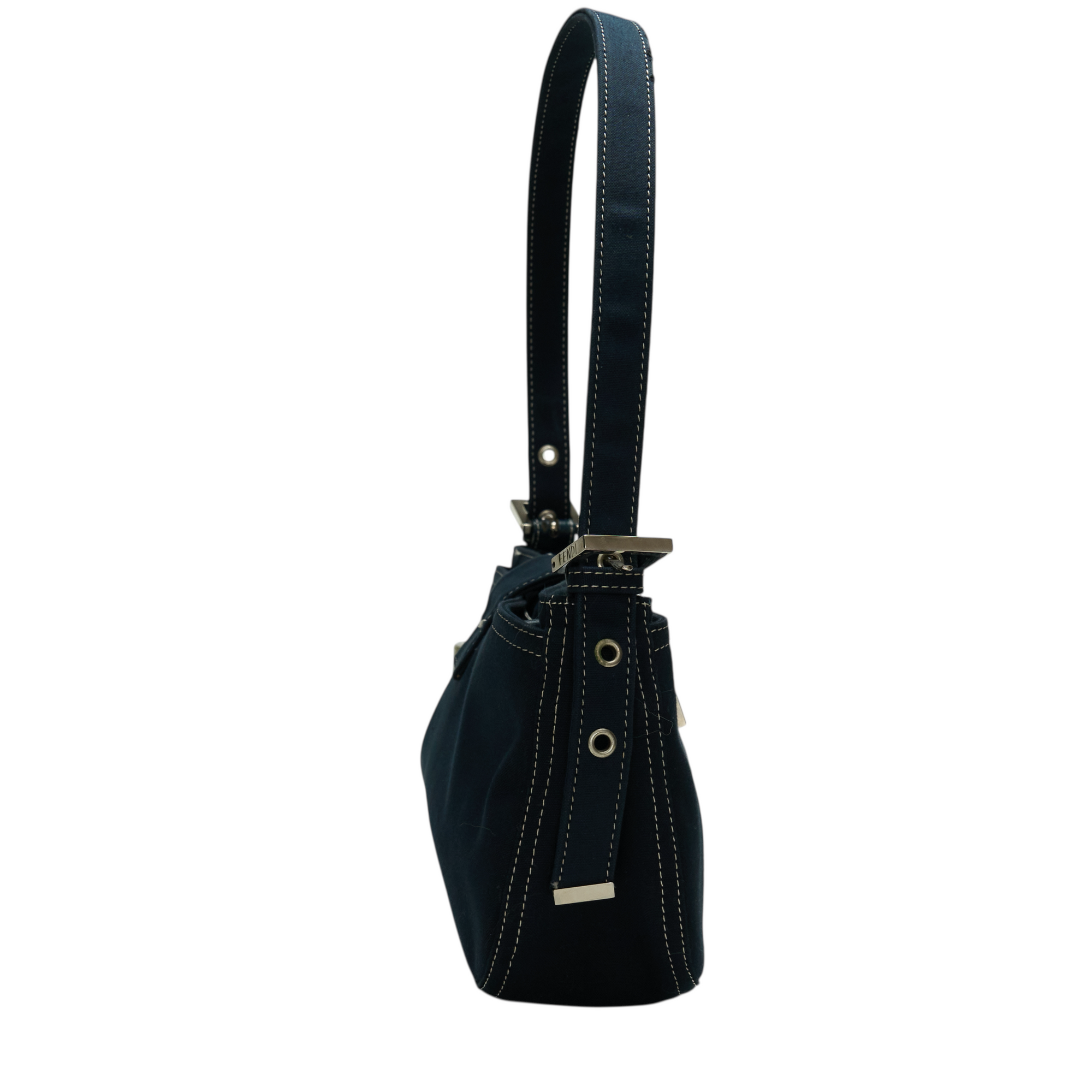 fendi 2000s navy baguette bag