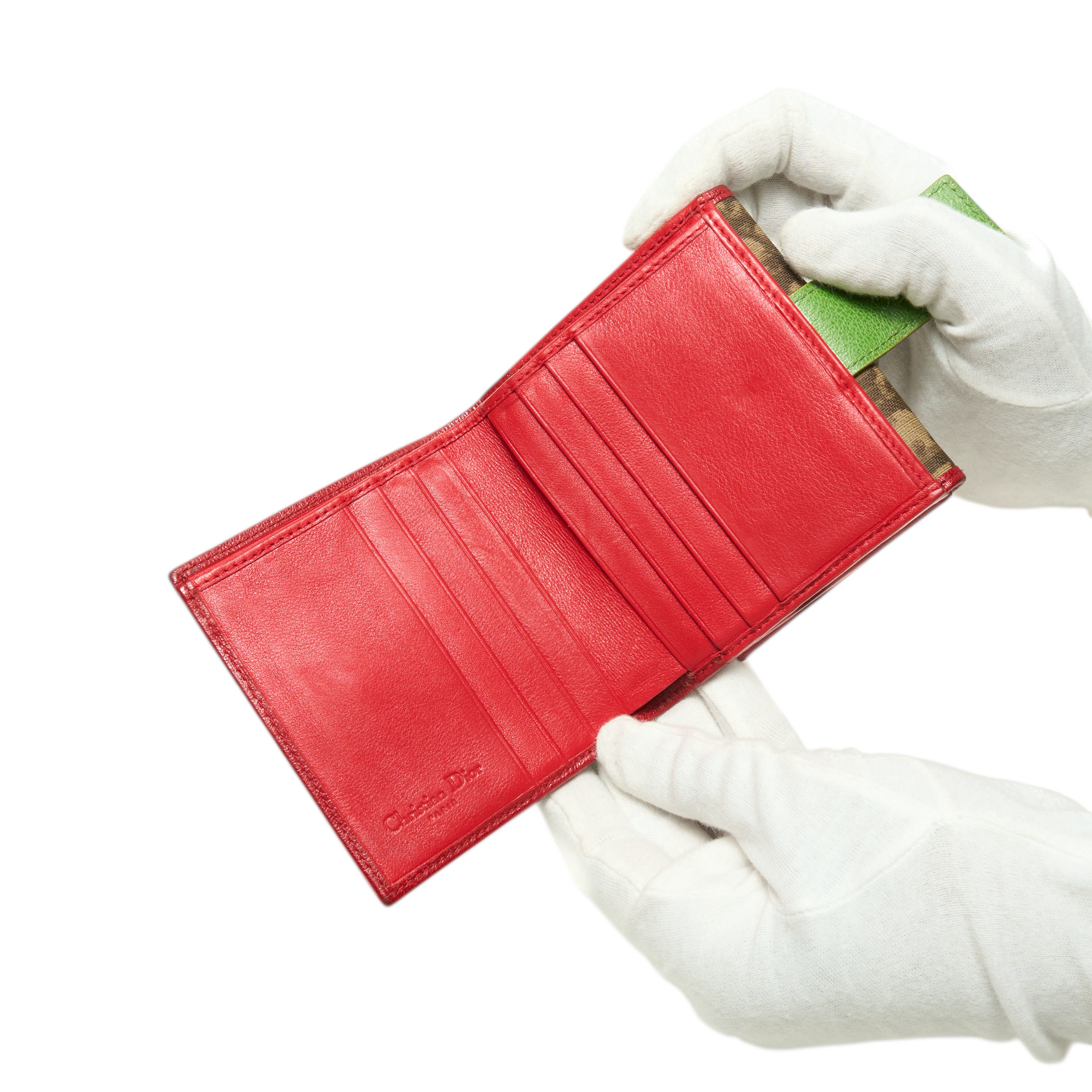 christian dior 2000s rasta wallet