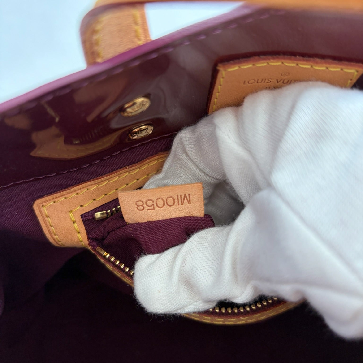 louis vuitton 2000s burgundy red vernis bag