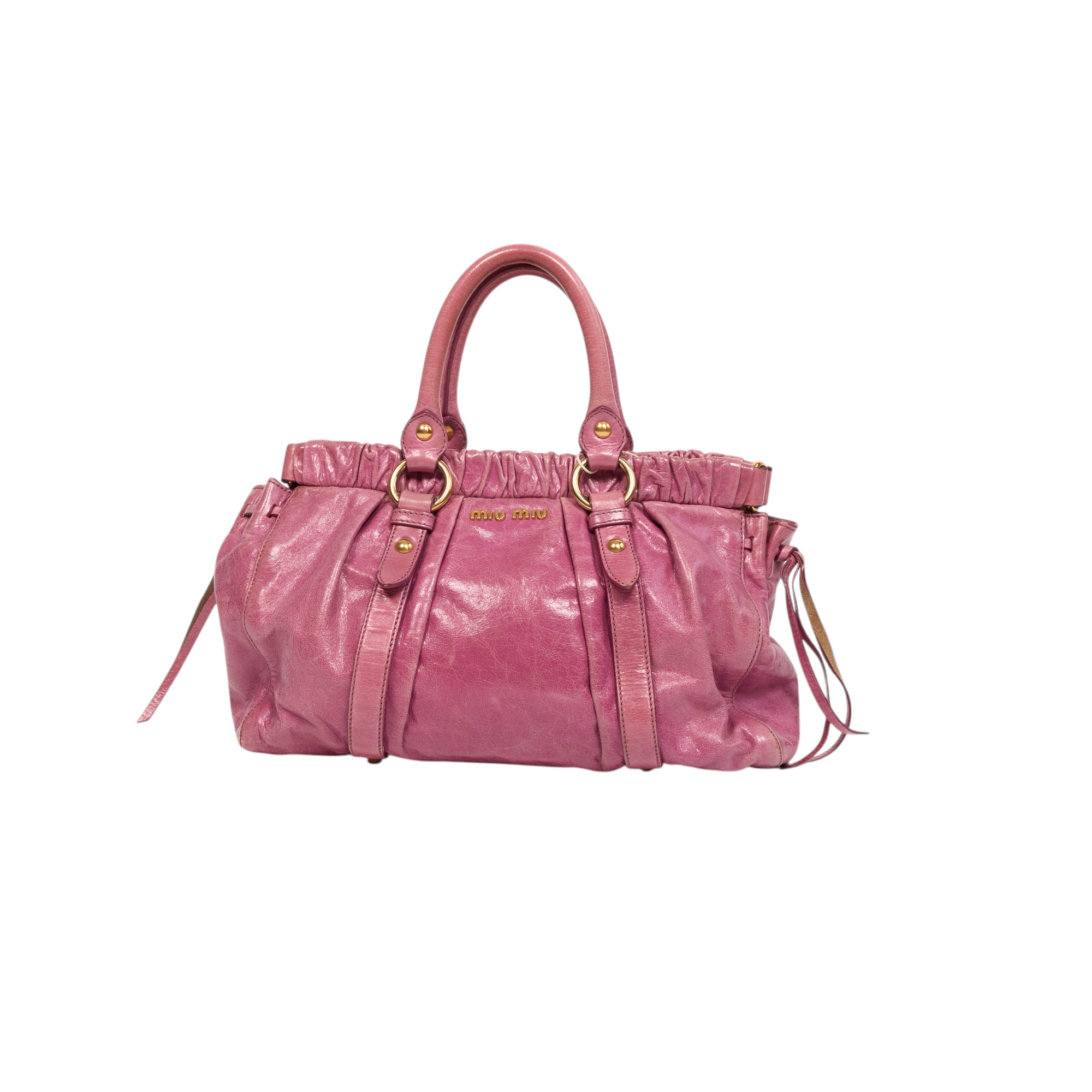 miu miu 2000s pink vitello bag