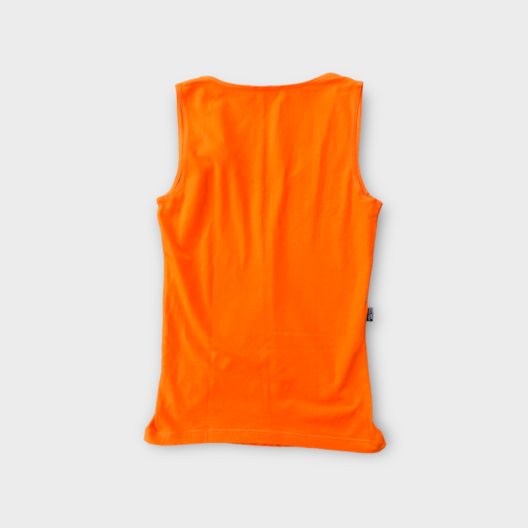 moschino 2000s orange tank top