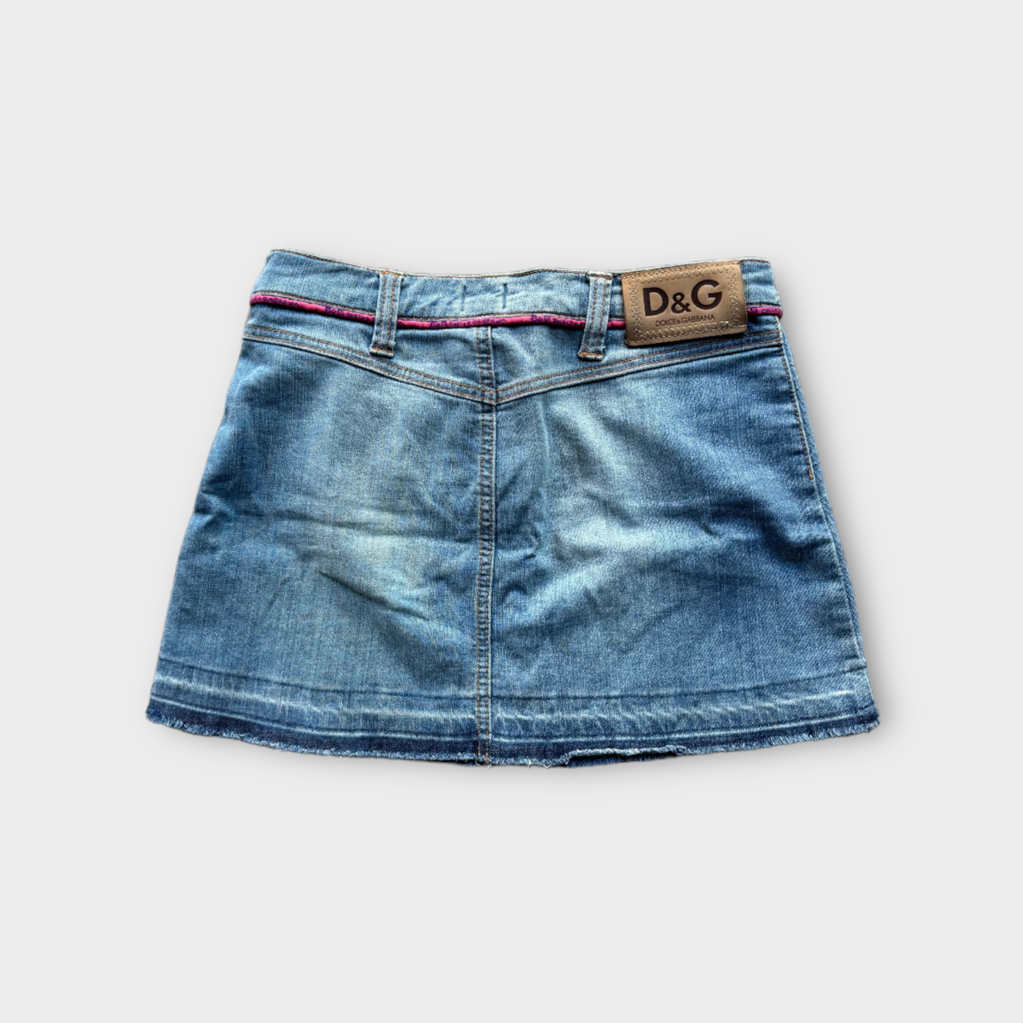 d&g 2000s denim mini skirt