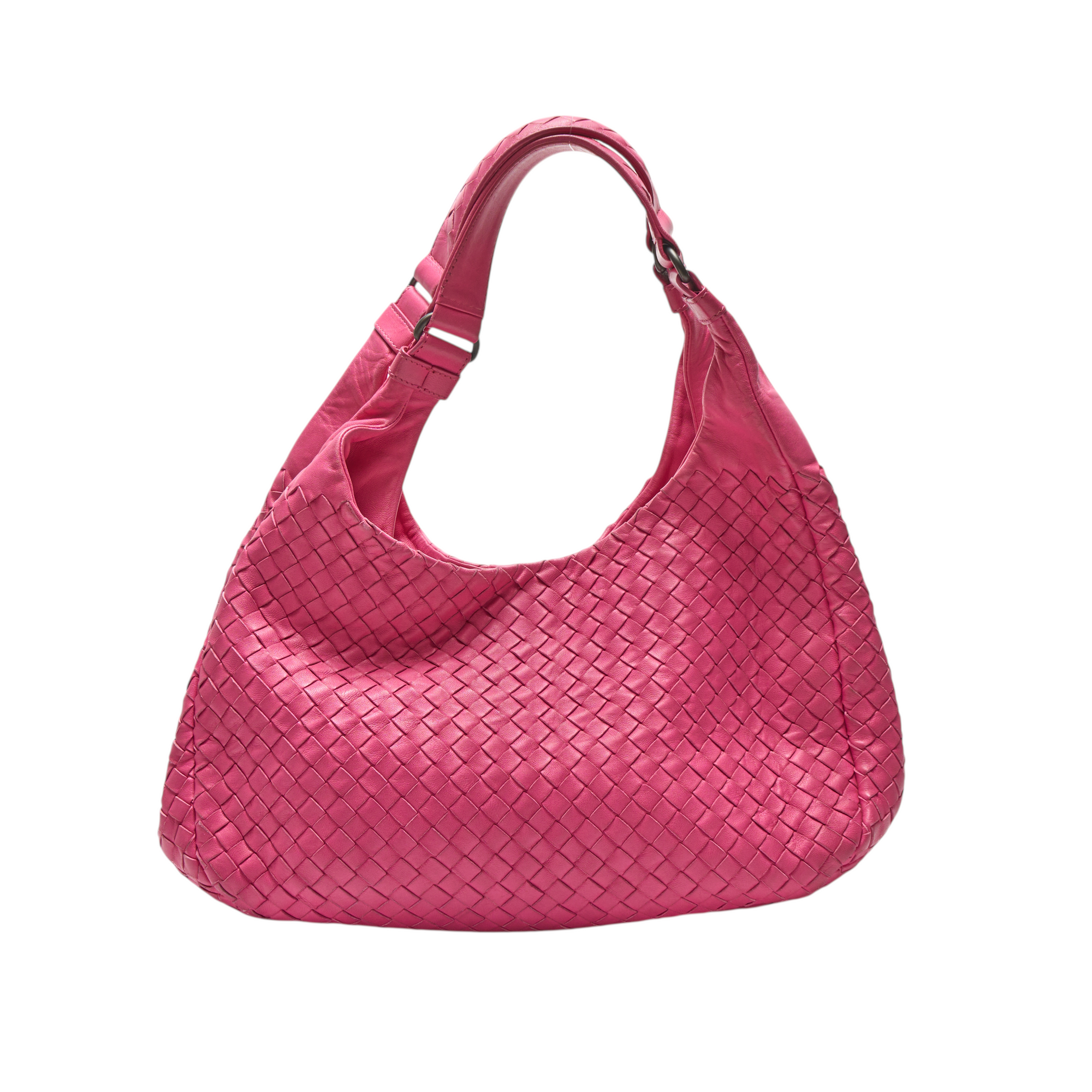 bottega veneta 2000s hot pink small hobo bag