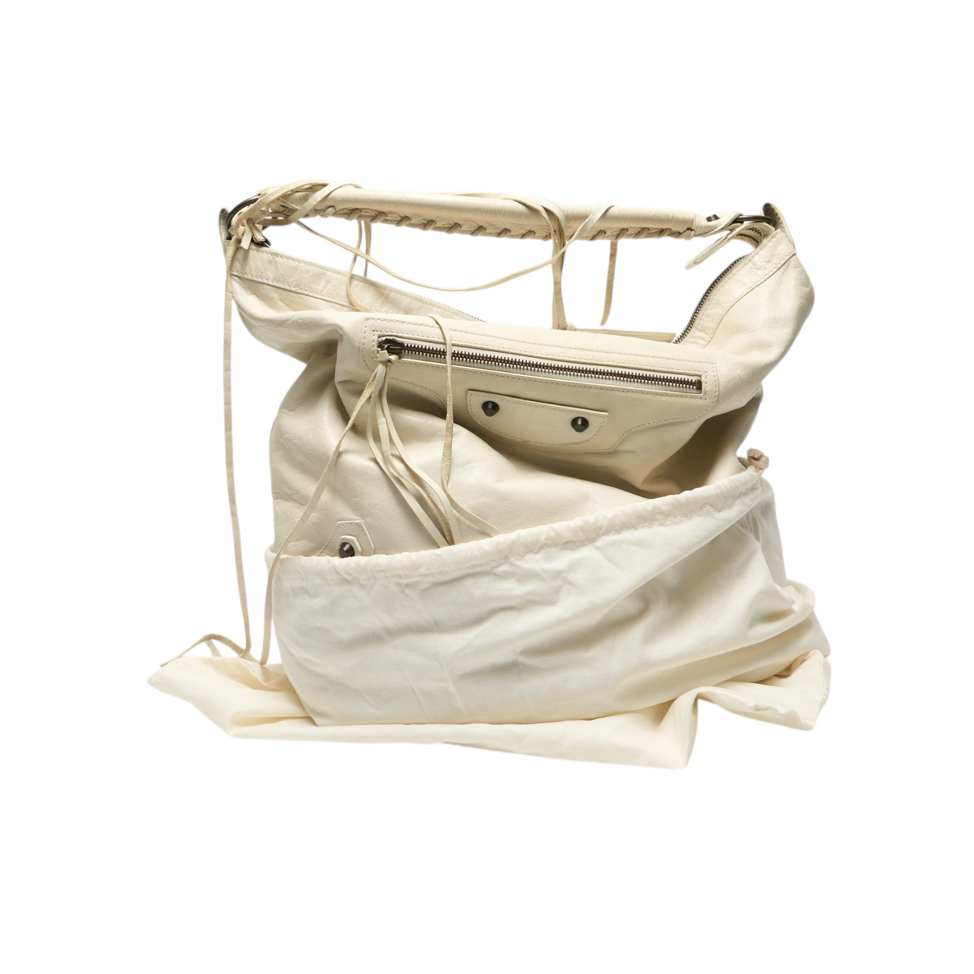 balenciaga 2000s white day bag
