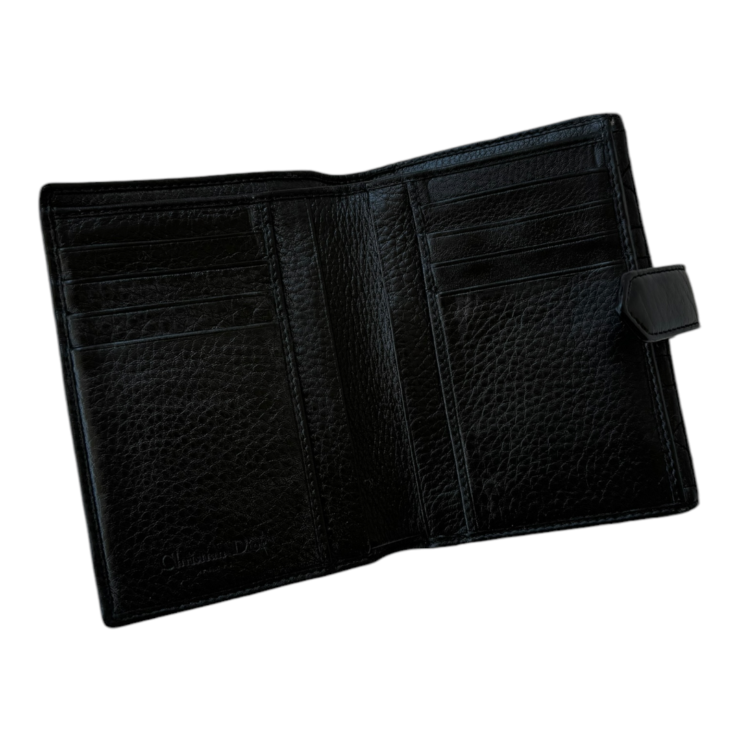 christian dior 2000s black wallet