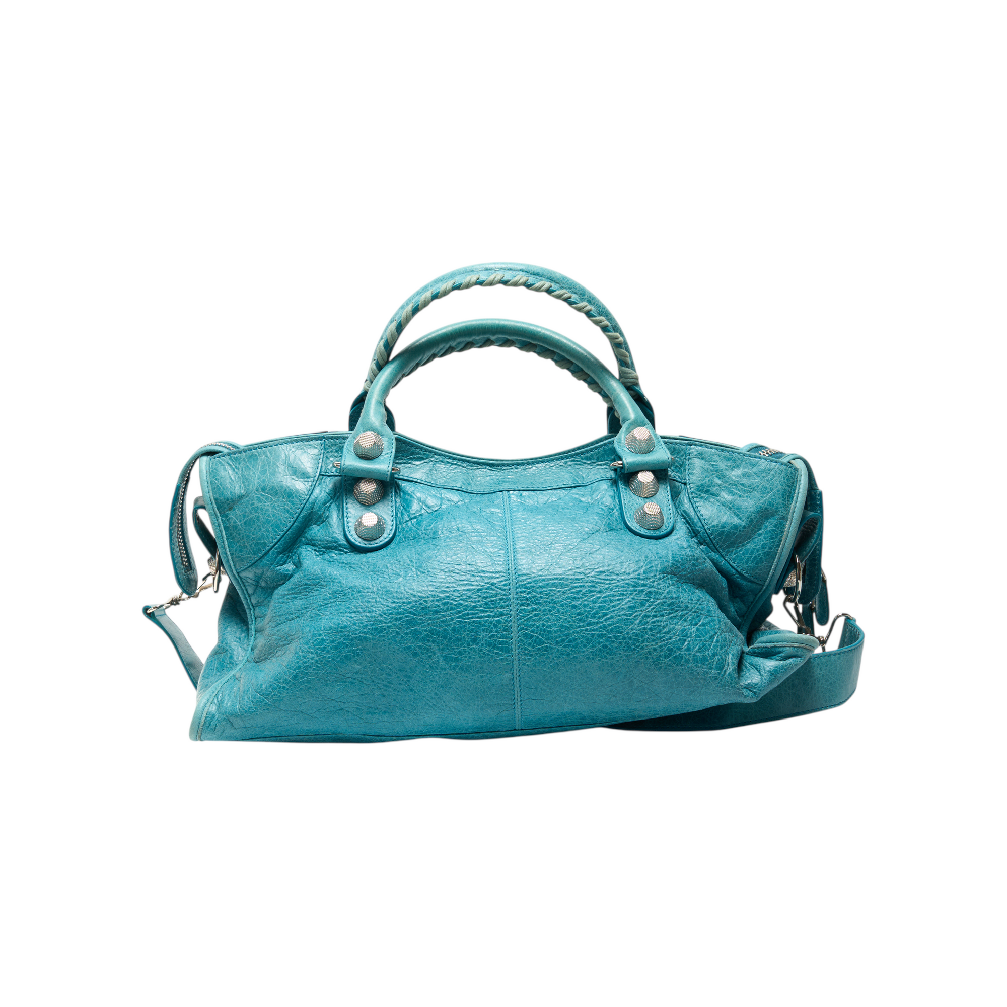 balenciaga 2000s blue city bag