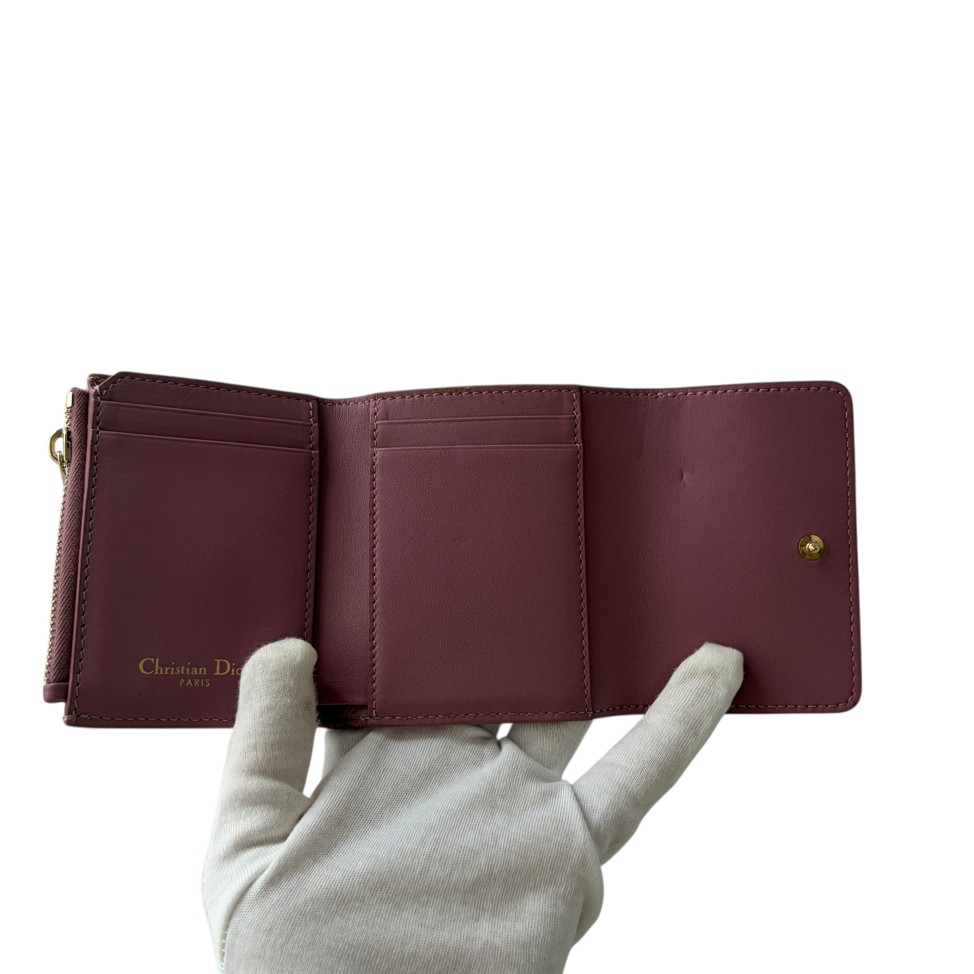 christian dior 2000s purple wallet