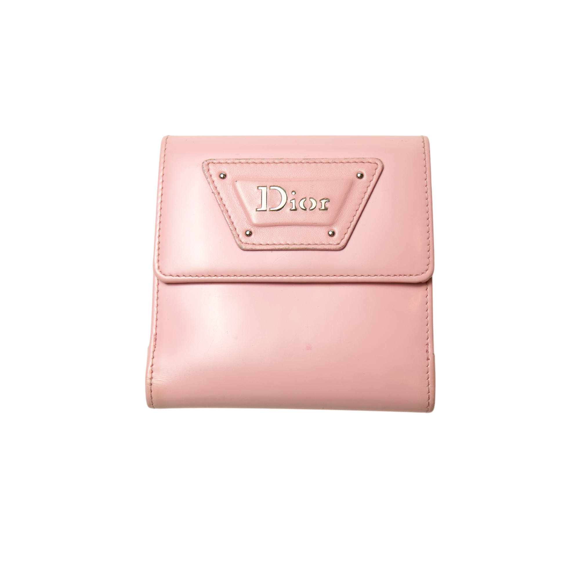 christian dior 2000s pink wallet