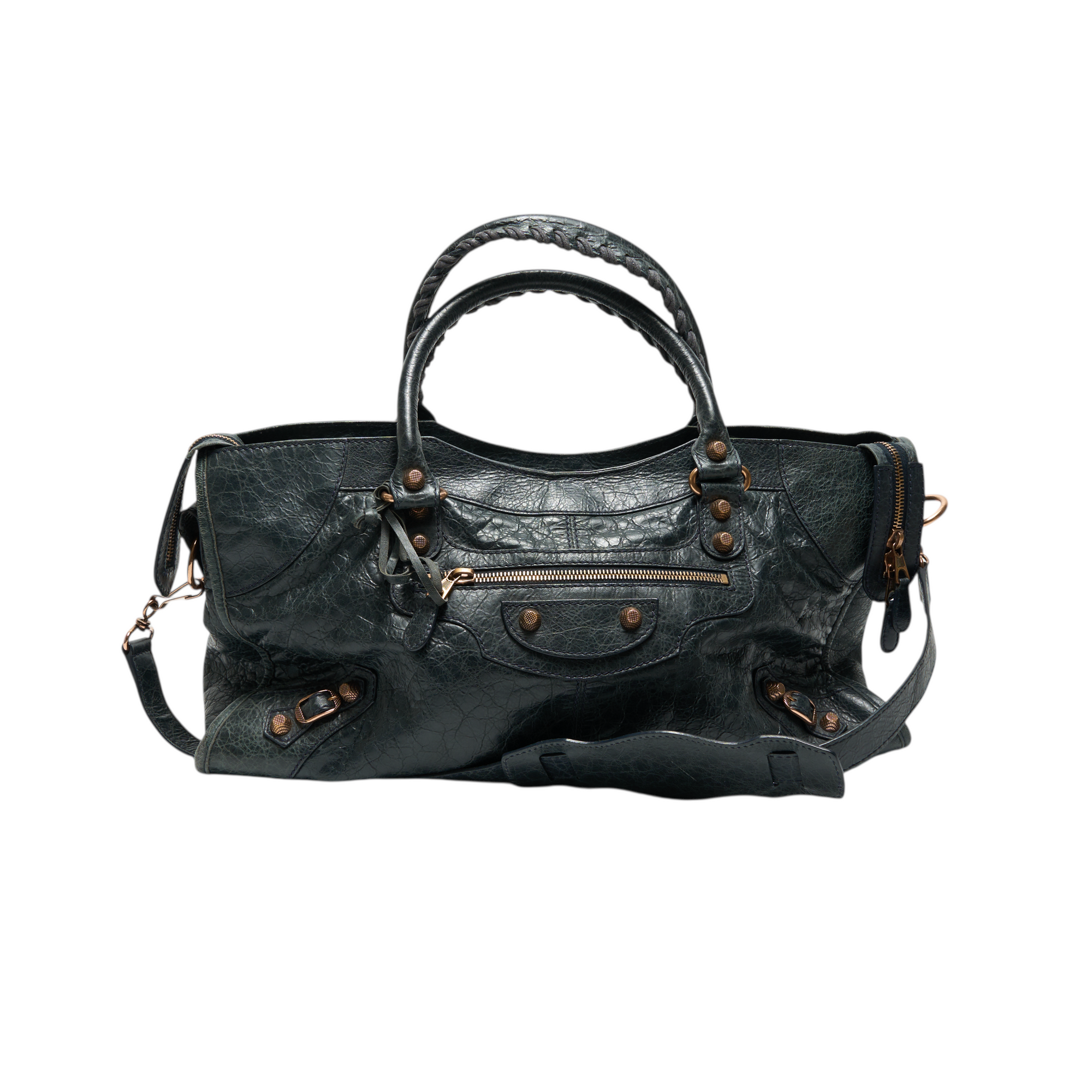 balenciaga 2000s dark gray part time bag