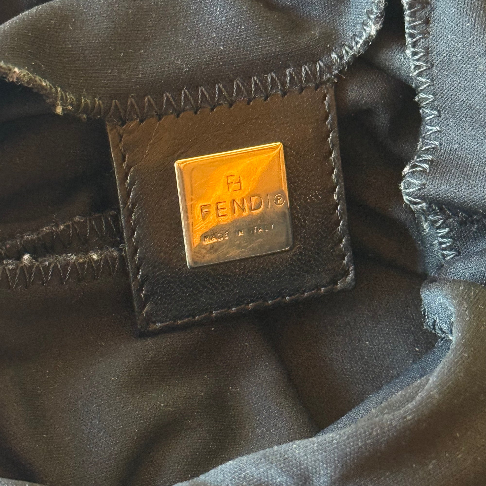 fendi 2000s black mini bag