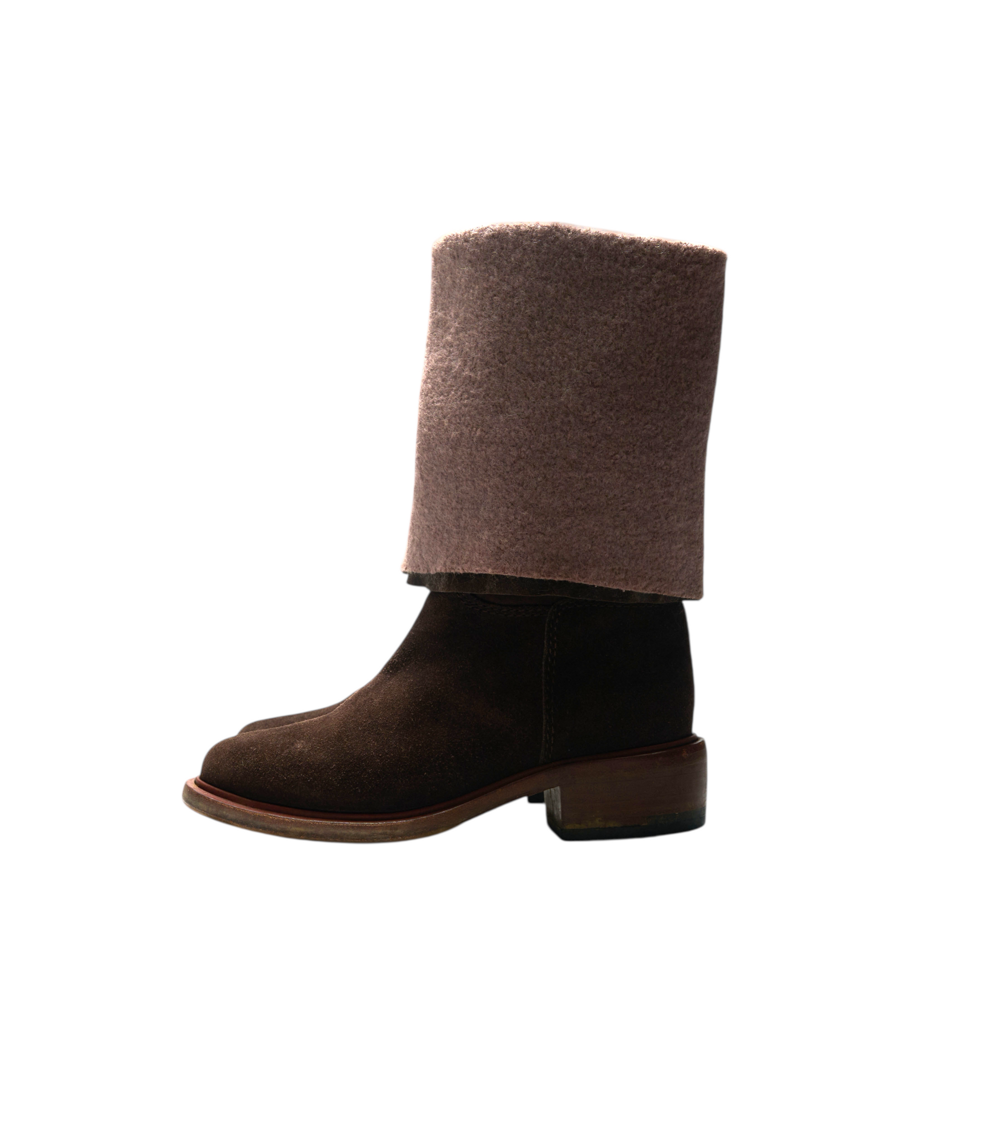 chanel 2000s brown boots