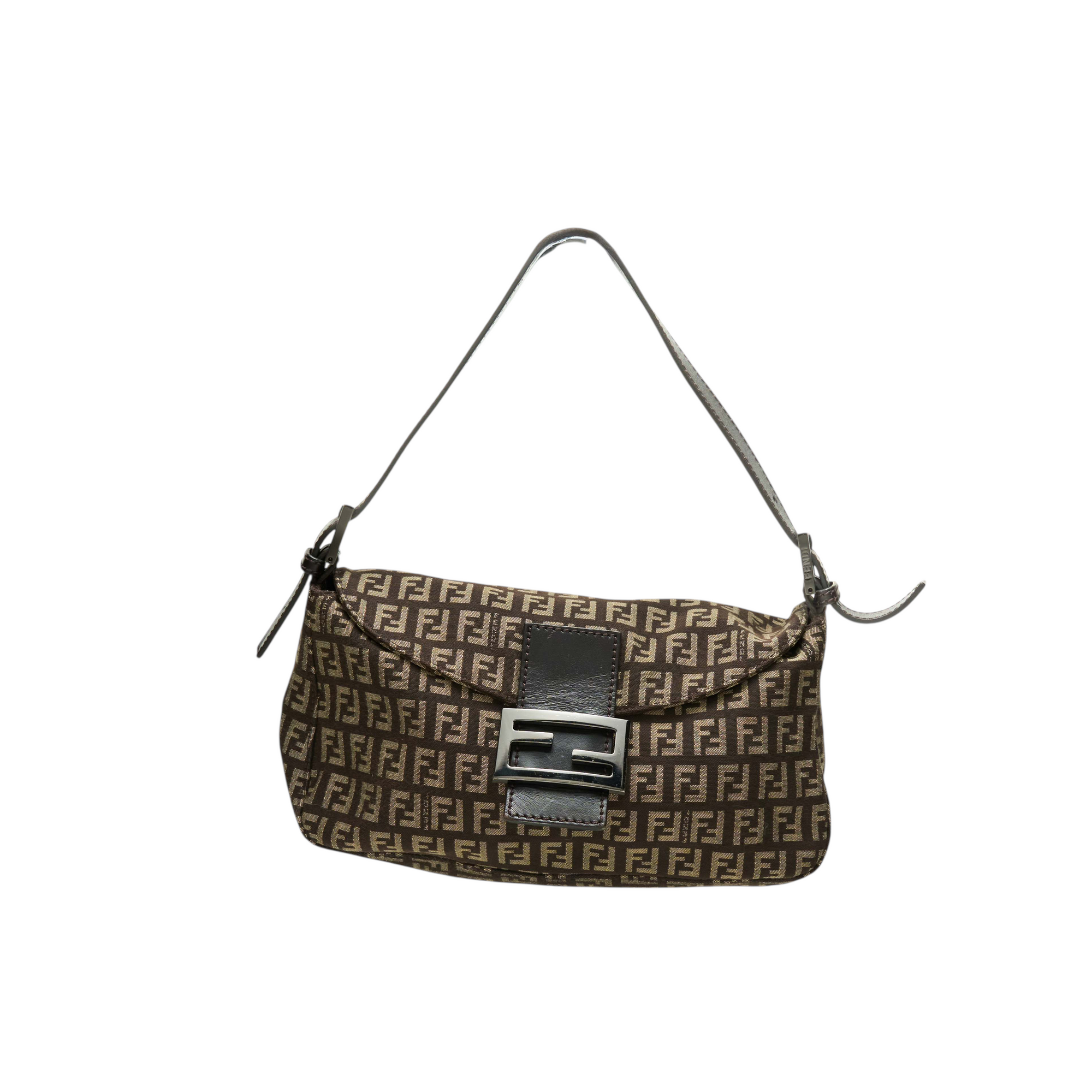 fendi 2000s dark brown baguette bag