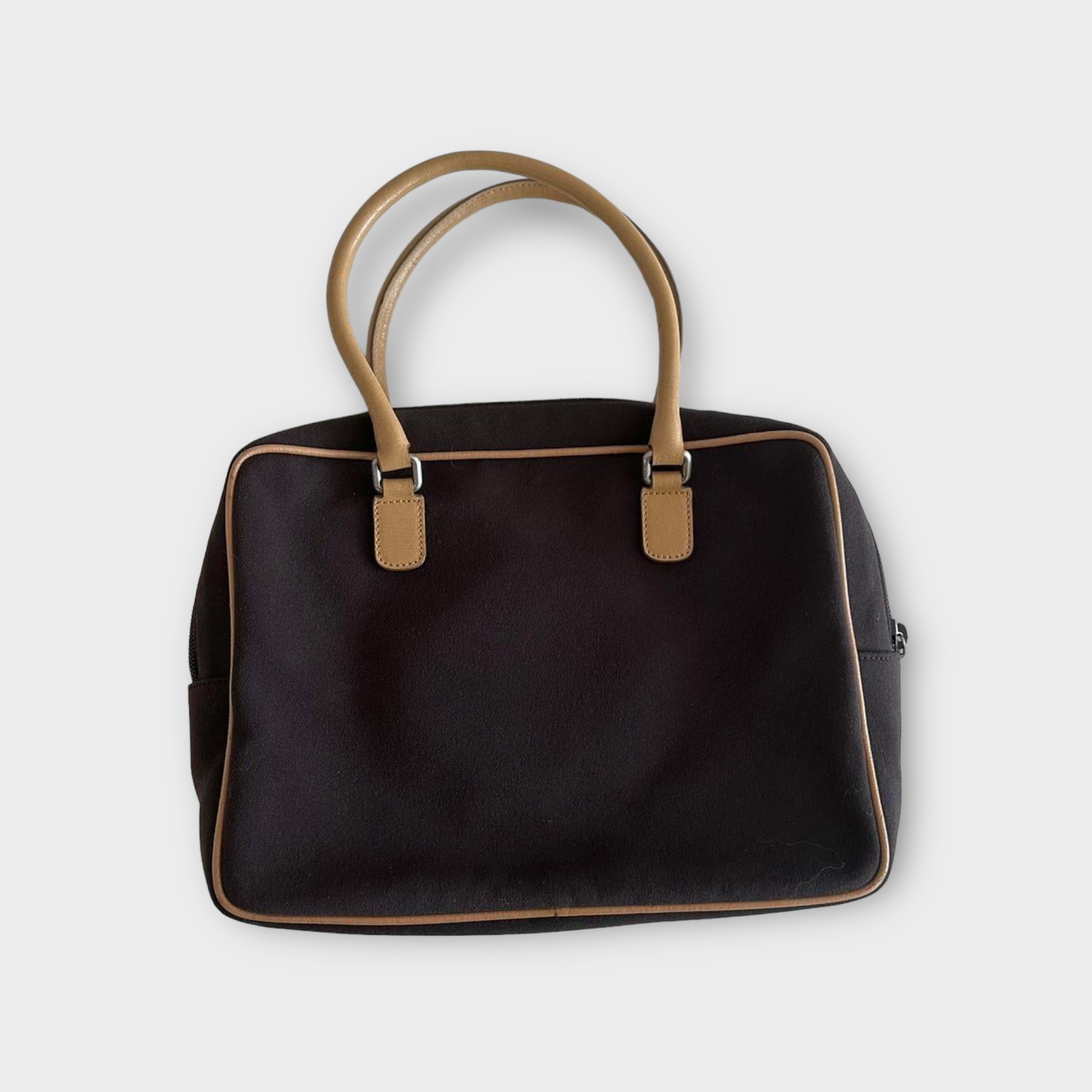 miu miu FW 2000 brown bow shoulder bag