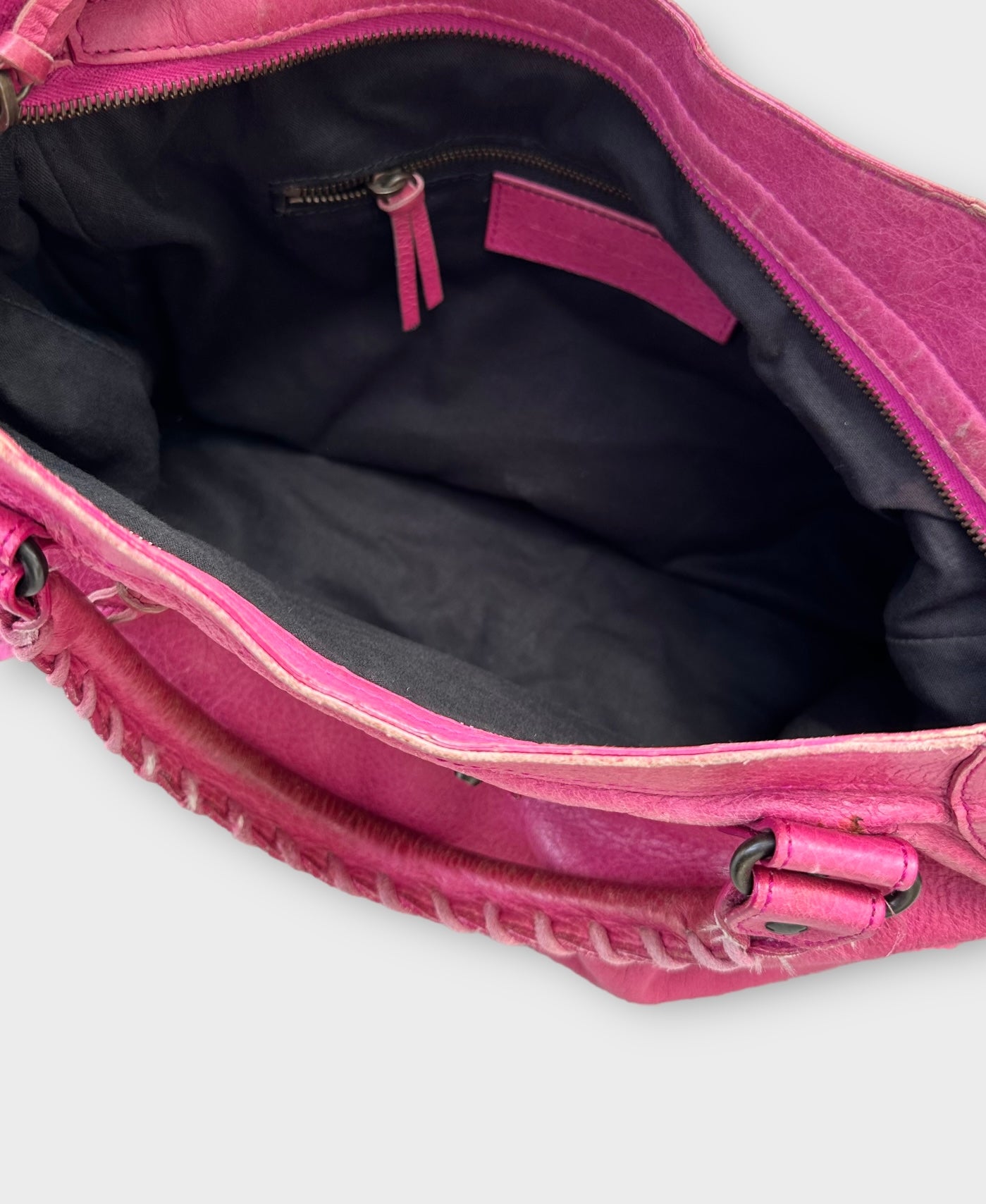 balenciaga 2000s hot pink city bag