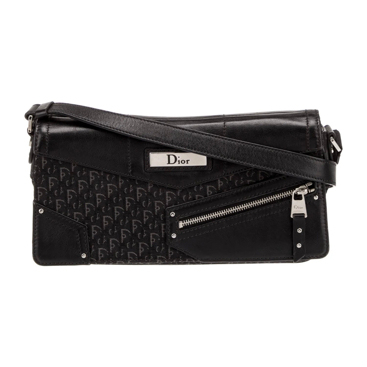 christian dior 2000s black shoulder bag