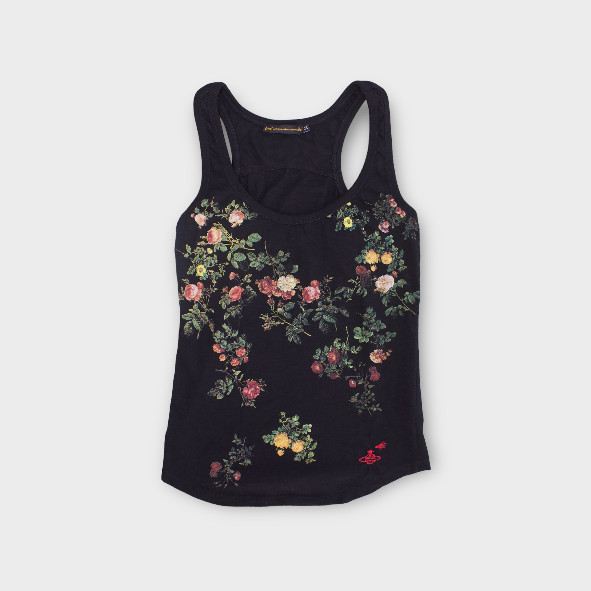 vivienne westwood x Lee black floral tank top