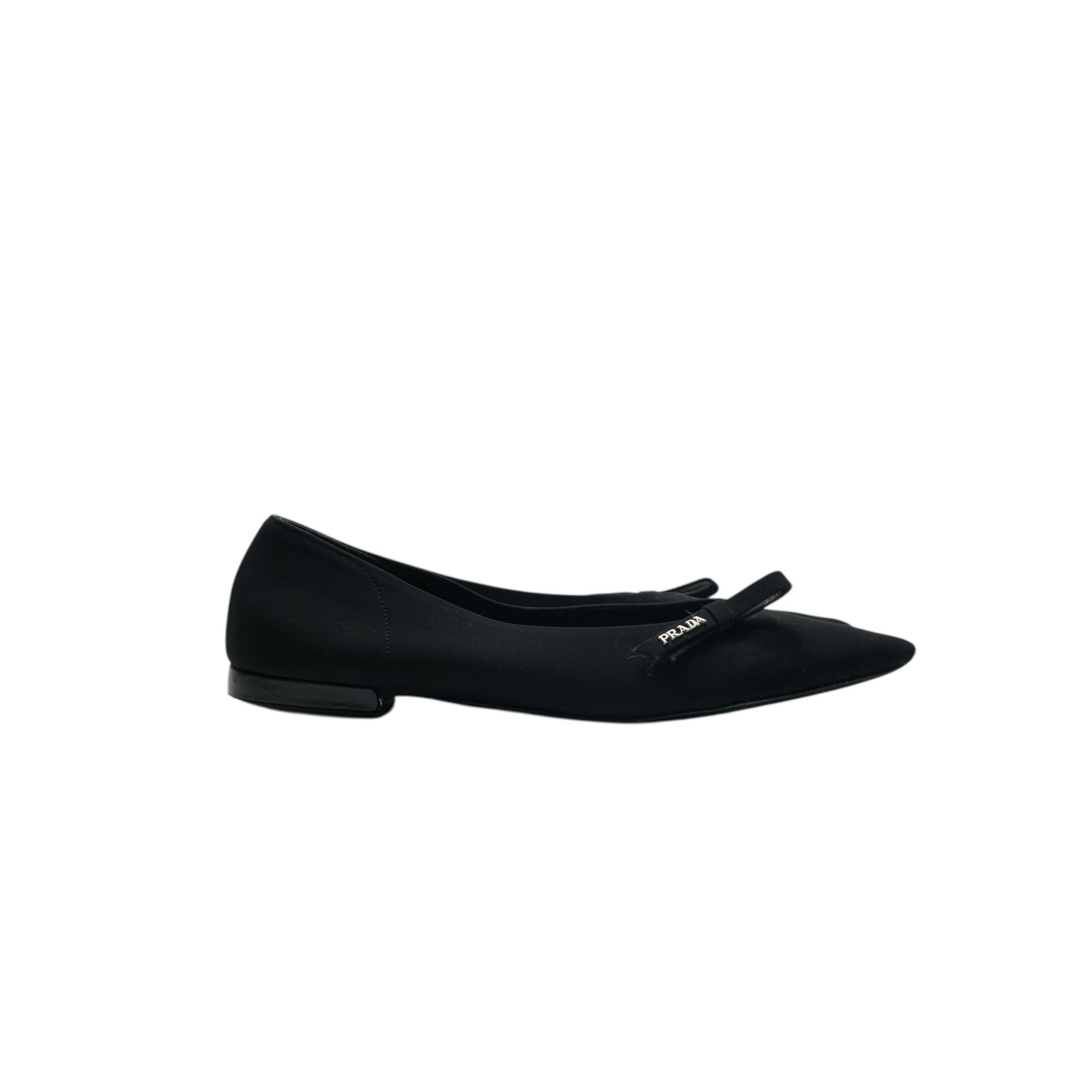 prada black bow flats