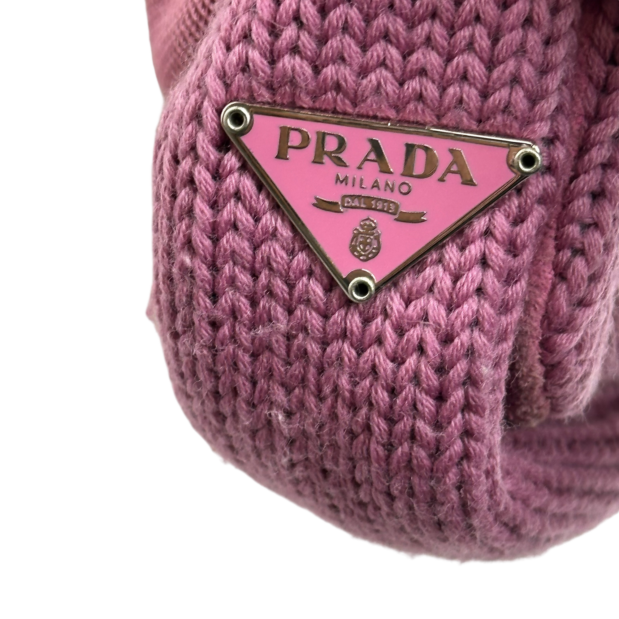 prada 2000s pink shoulder bag