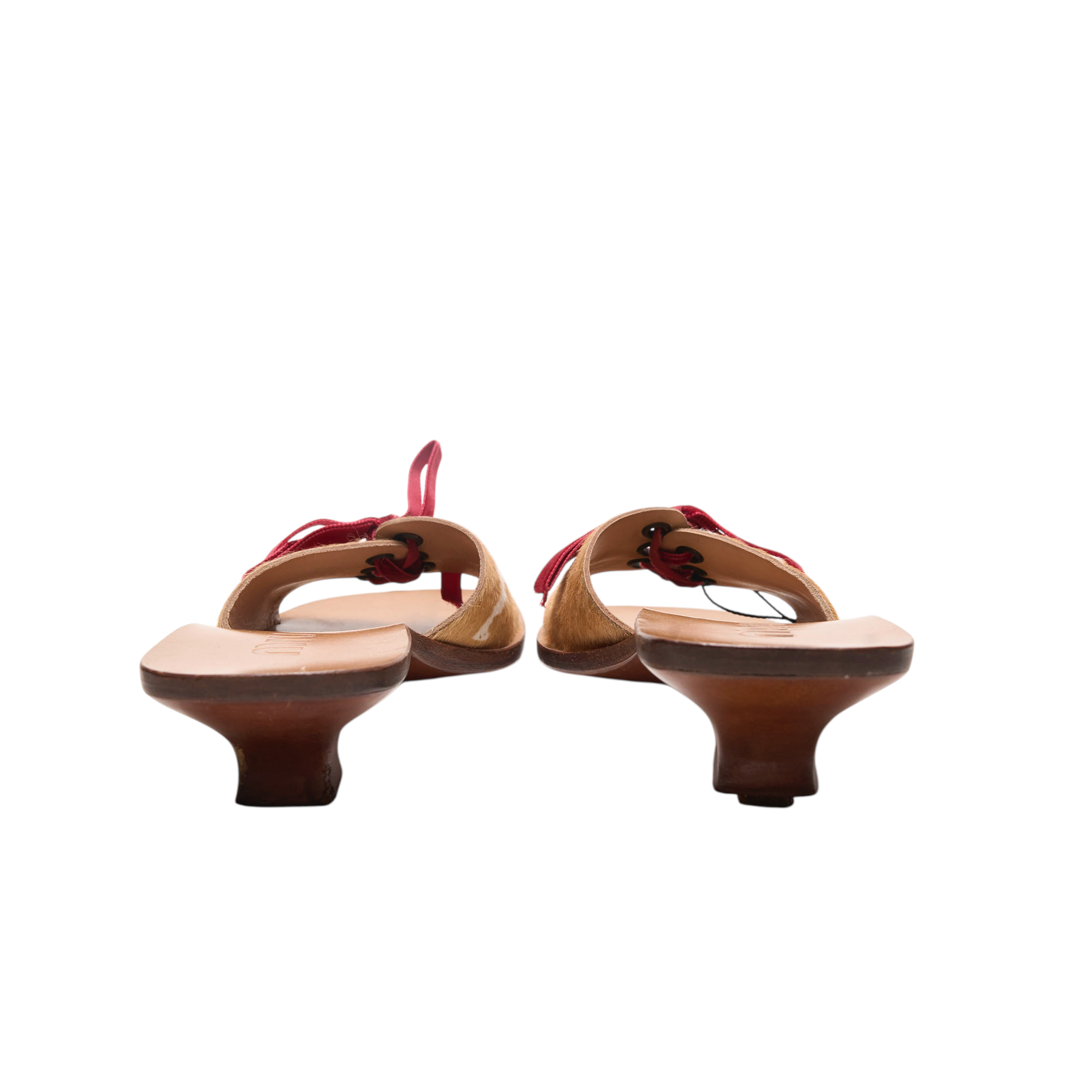 miu miu 2000s pony hair bow heels