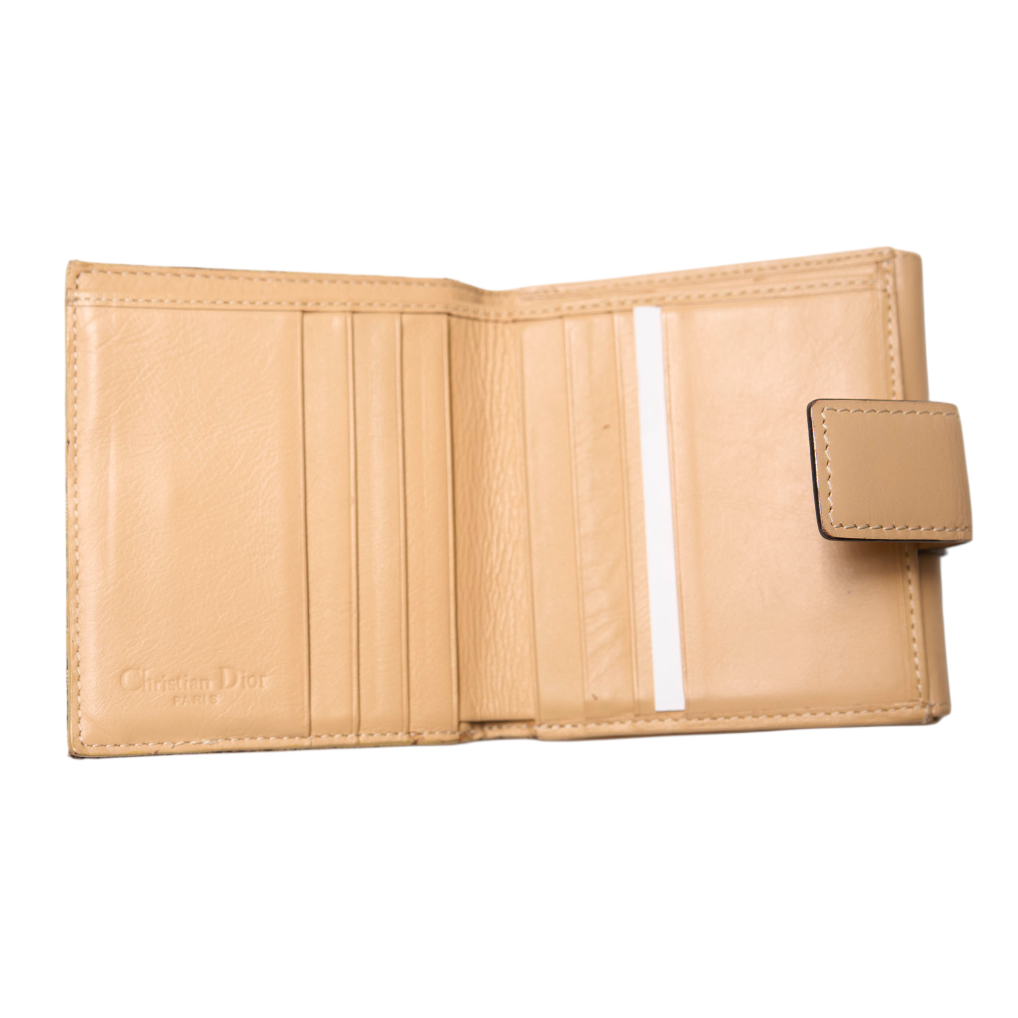 christian dior 2000s brown columbus wallet