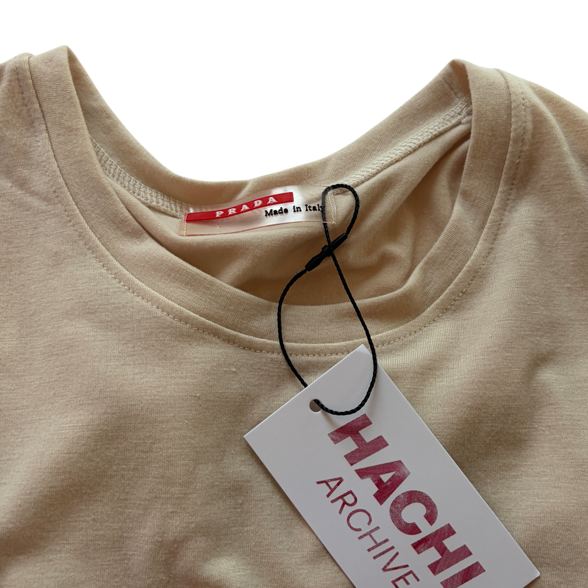 prada sport 2000s cream top