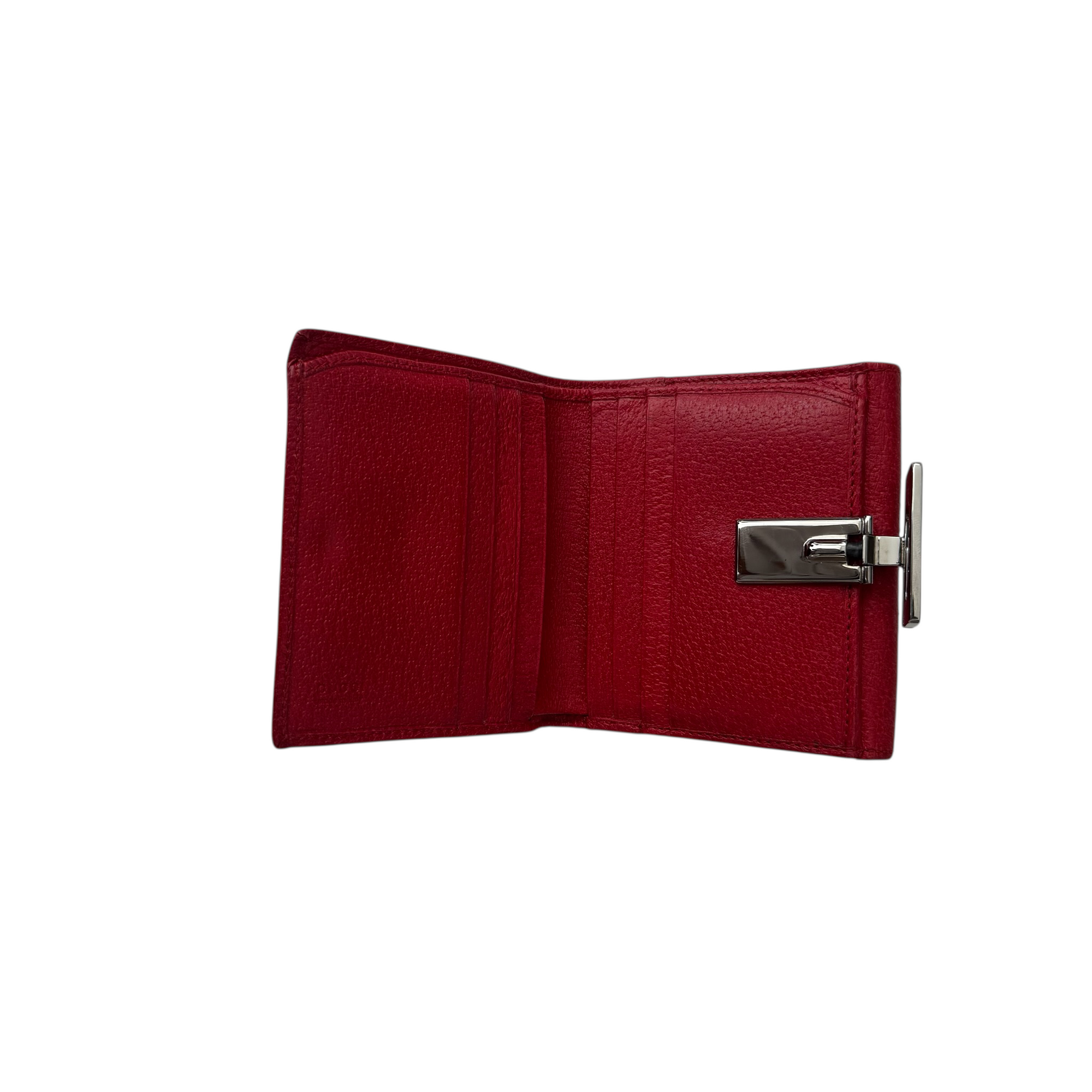 gucci 2000s red wallet