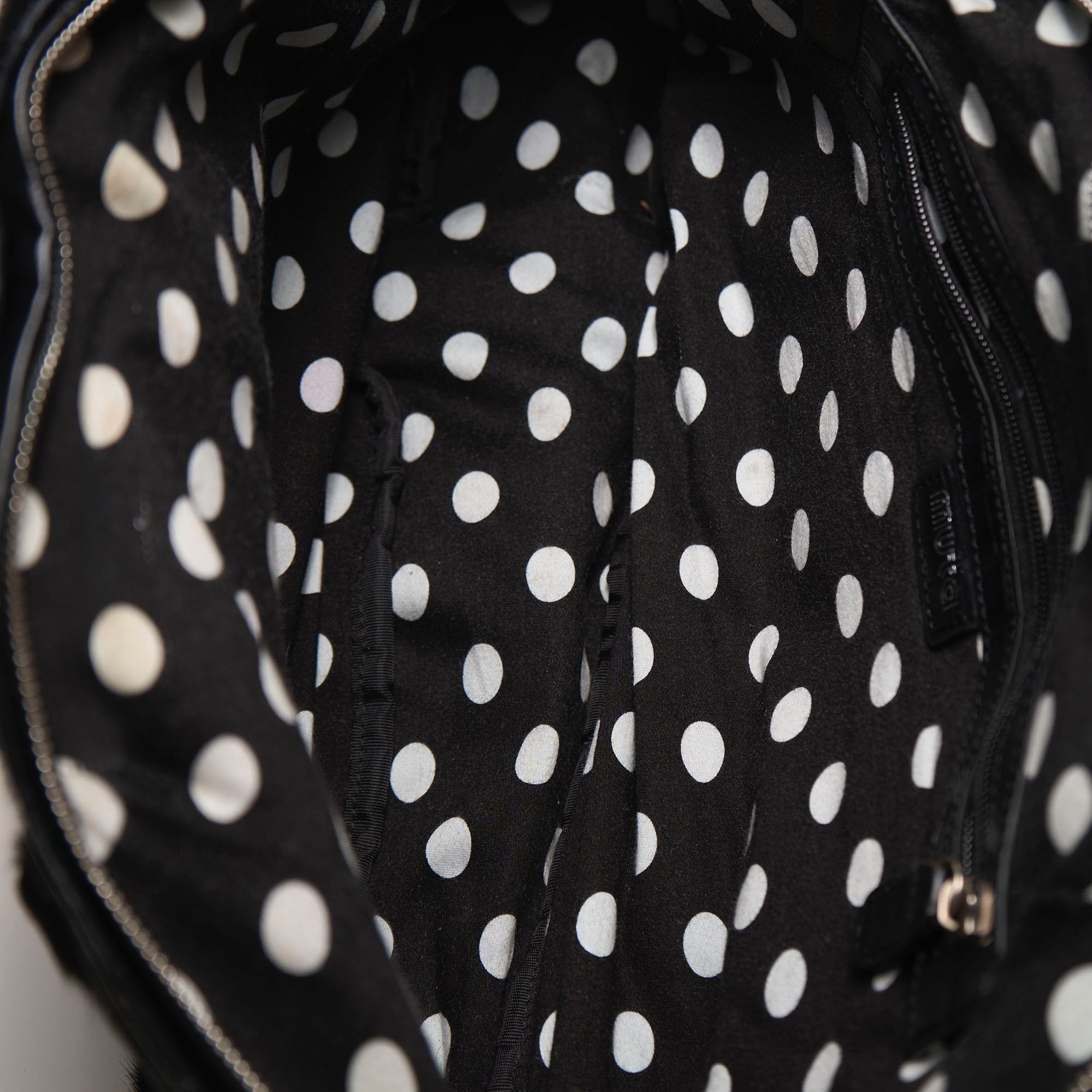 muta black pony hair 8 bag