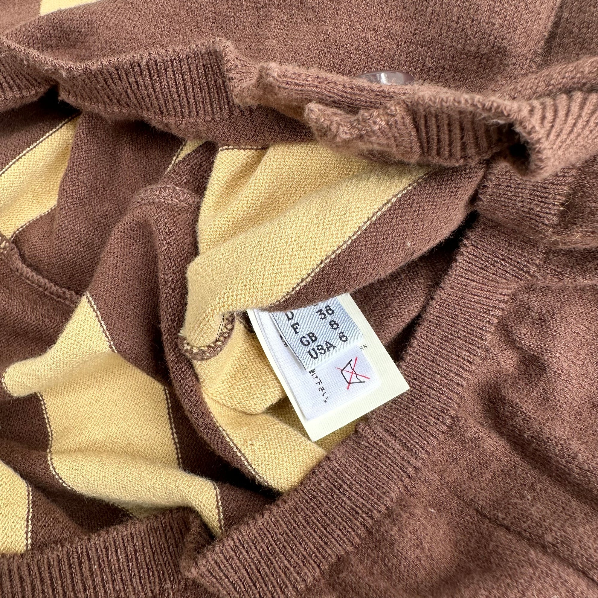 moschino 2000s brown cardigan