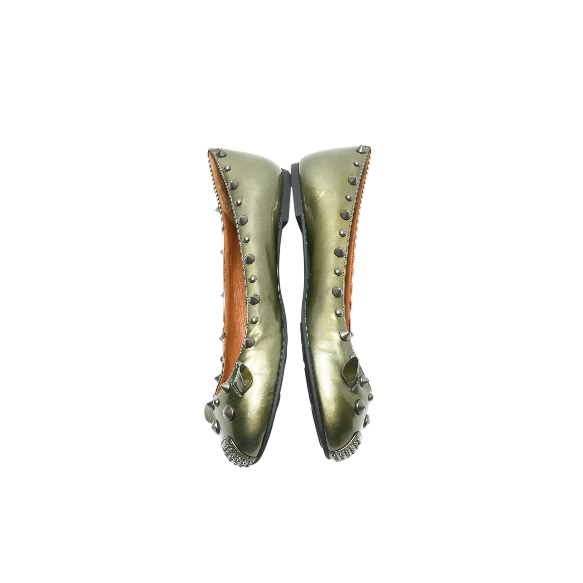 marc jacobs 2000s green mouse flats