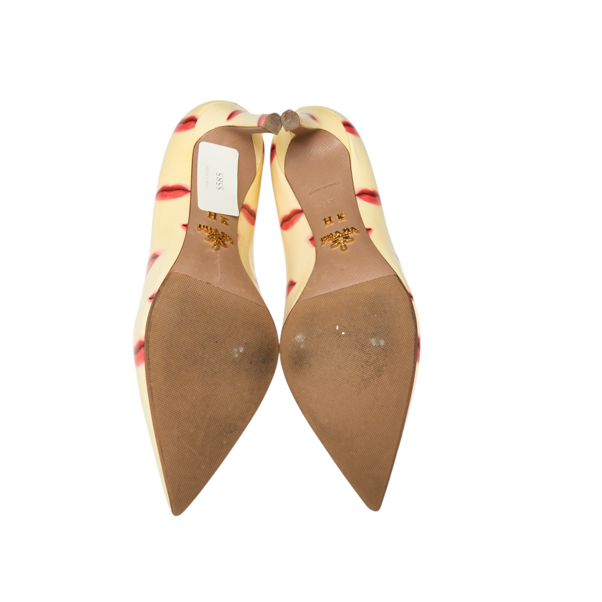 prada 2000s lip heels