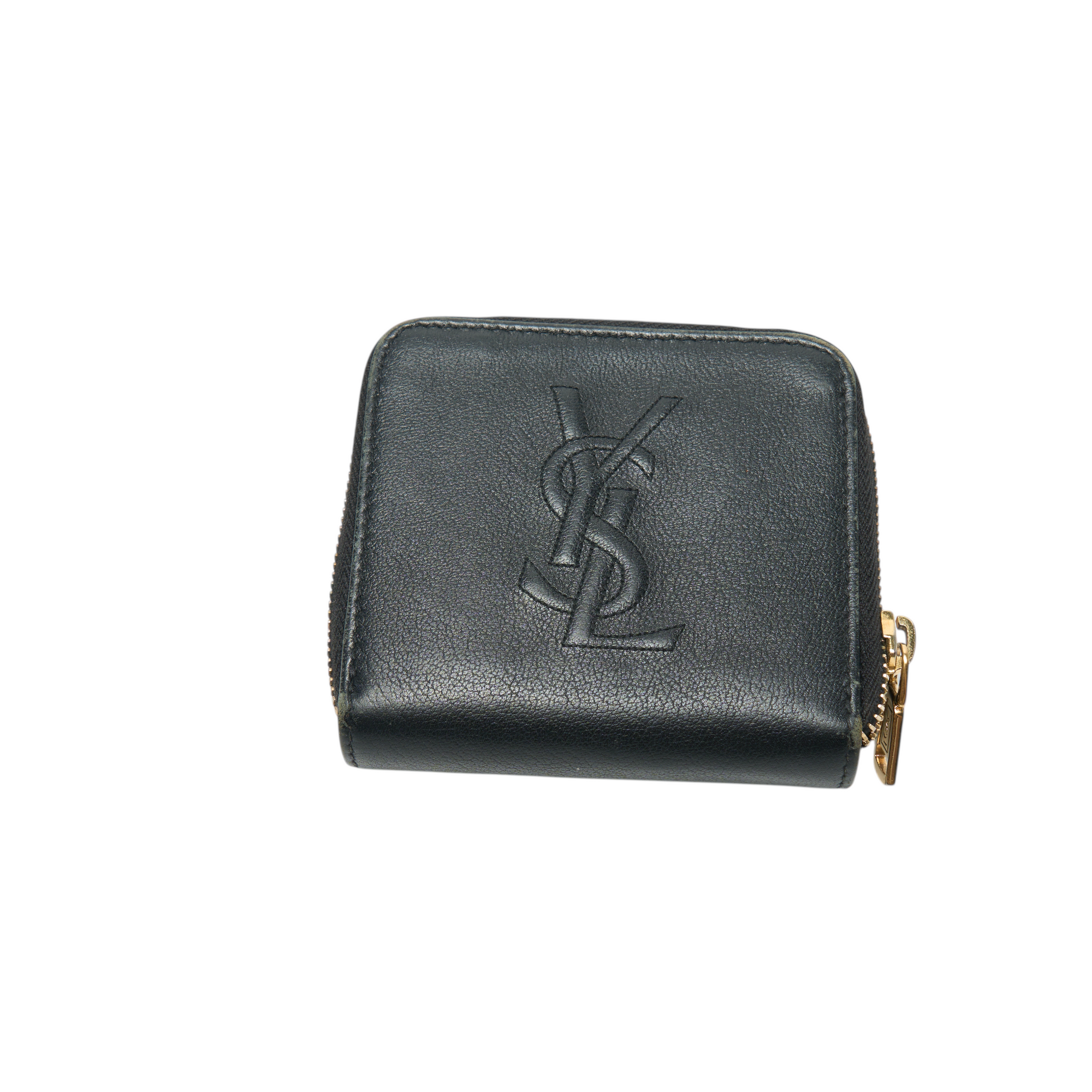 ysl black wallet