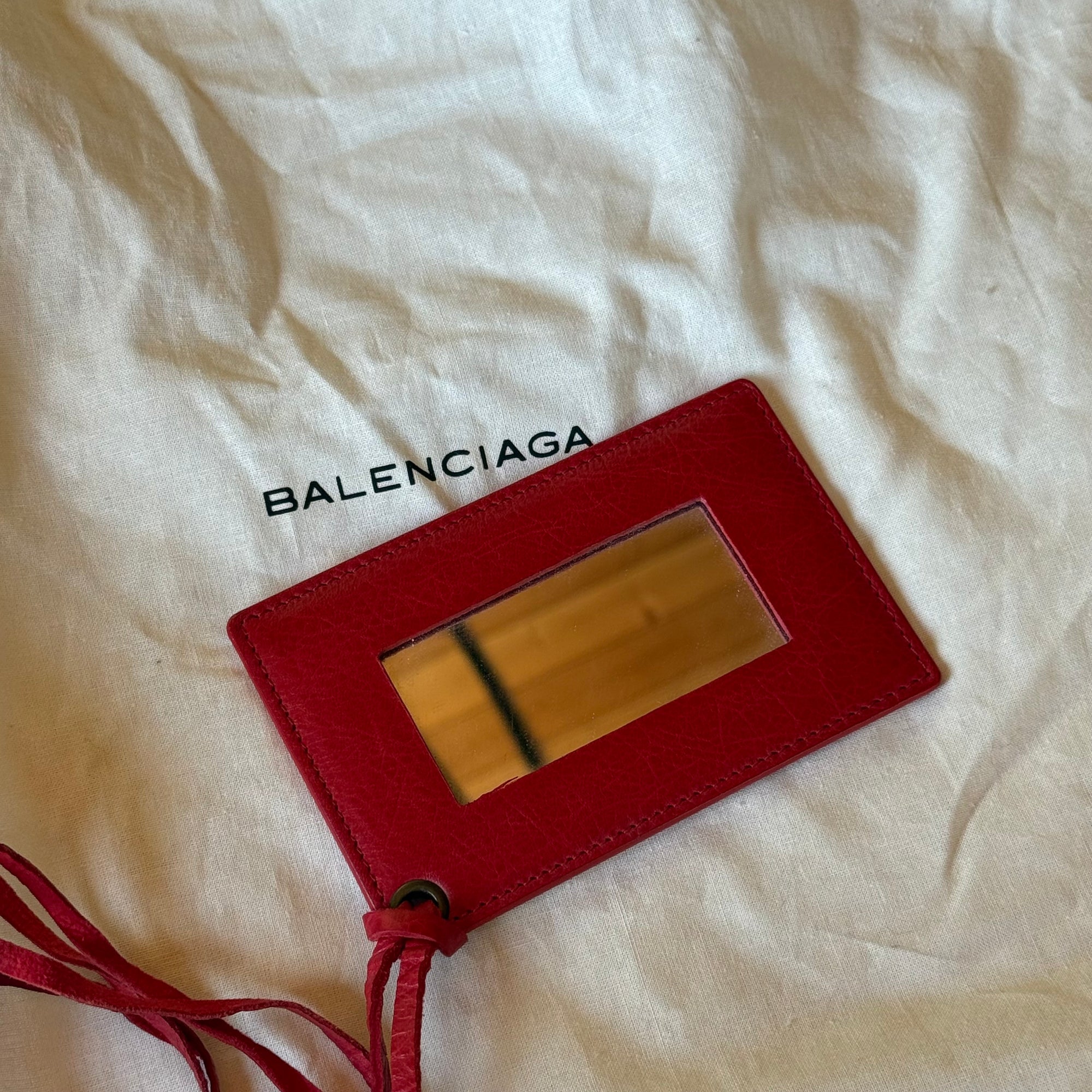 balenciaga red city bag