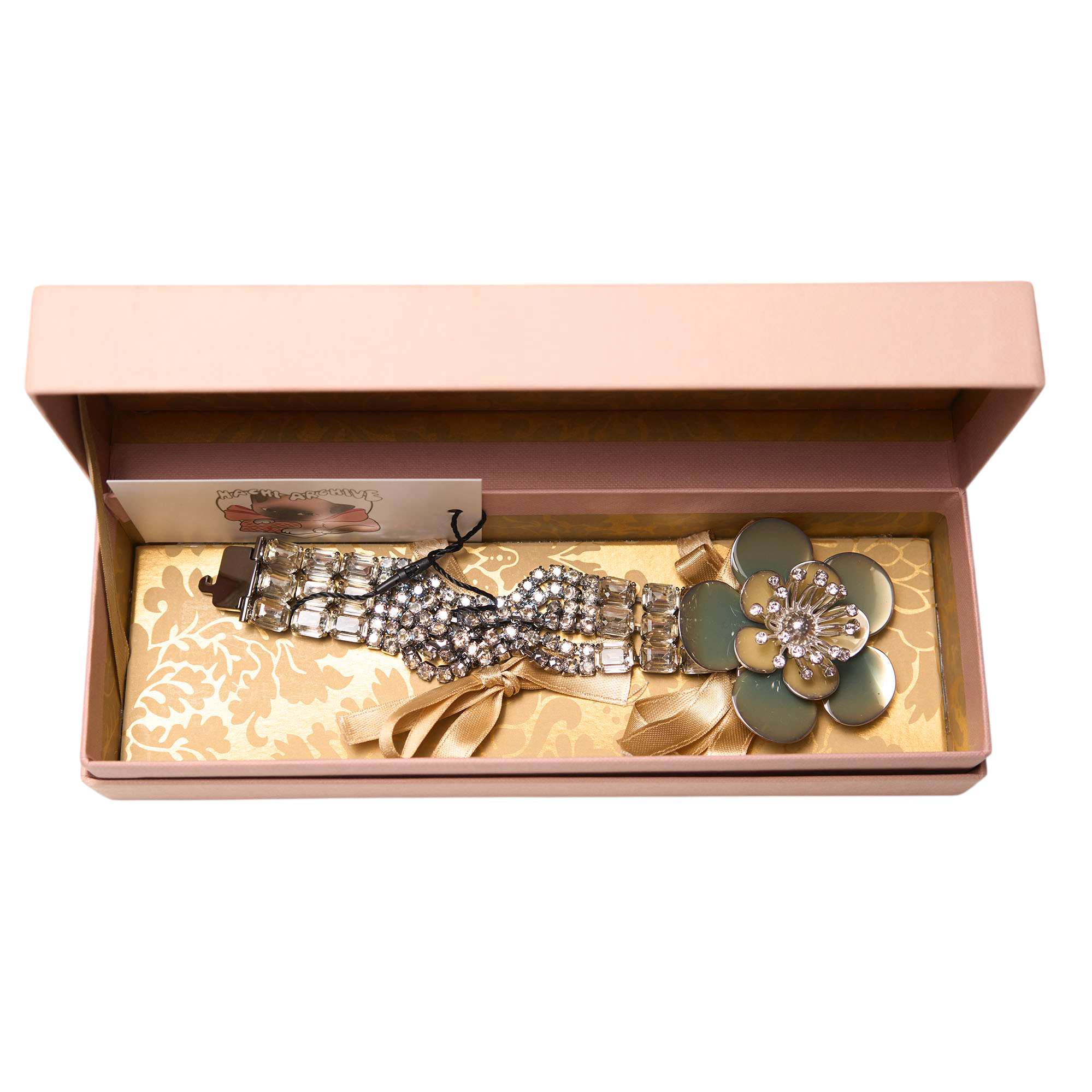 miu miu 2000s flower bracelet