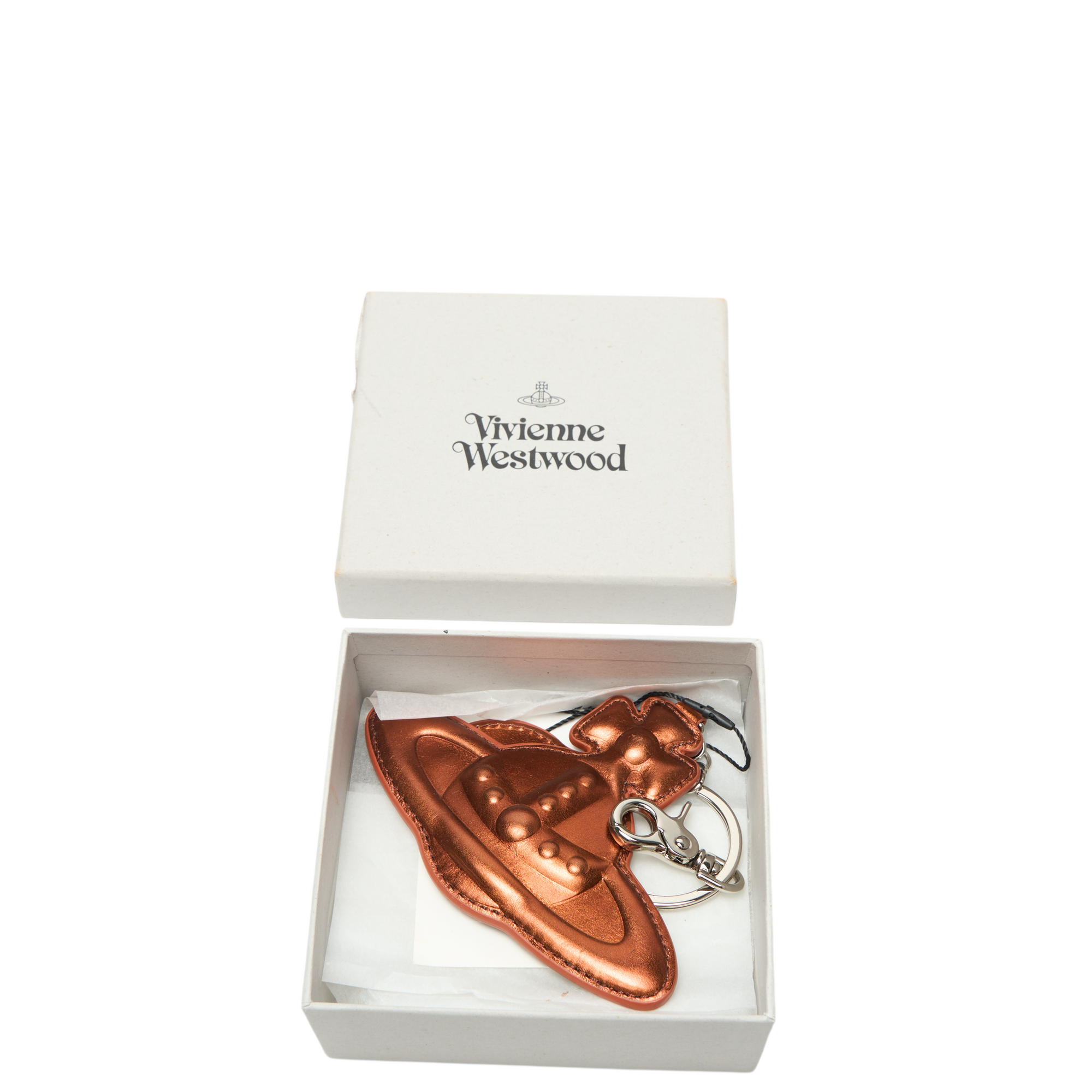 vivienne westwood orange orb keychain