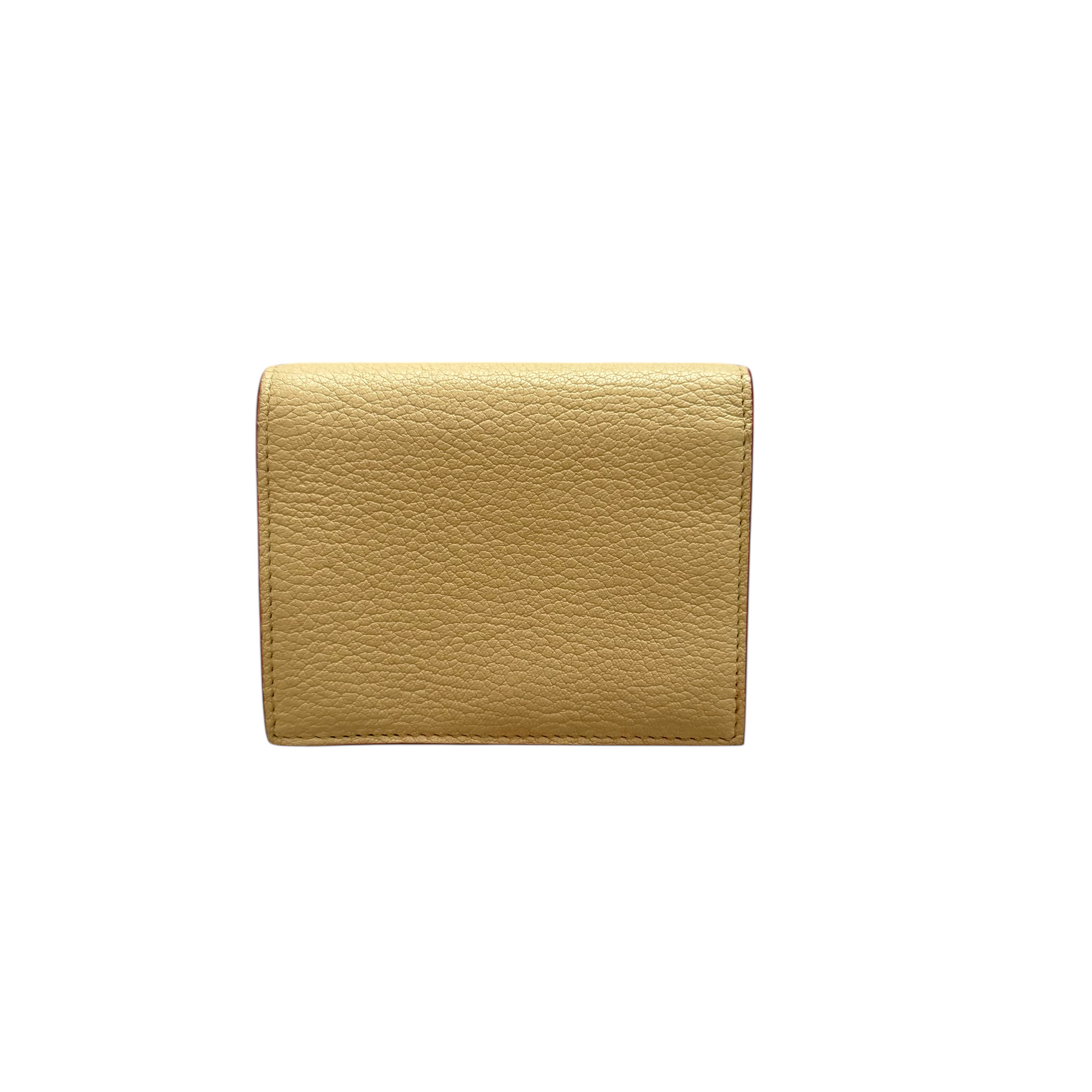miu miu yellow heart wallet
