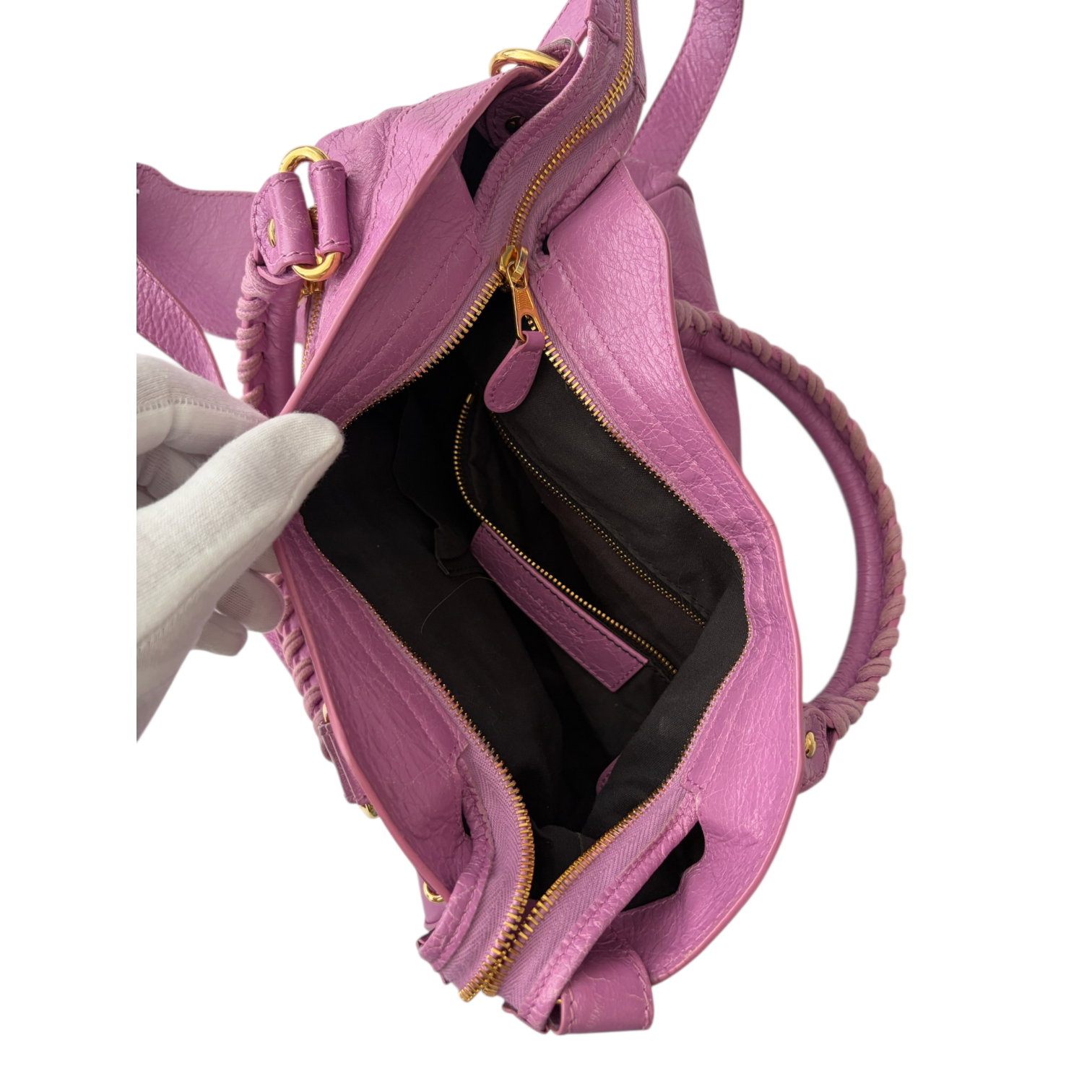 balenciaga 2000s pink city bag